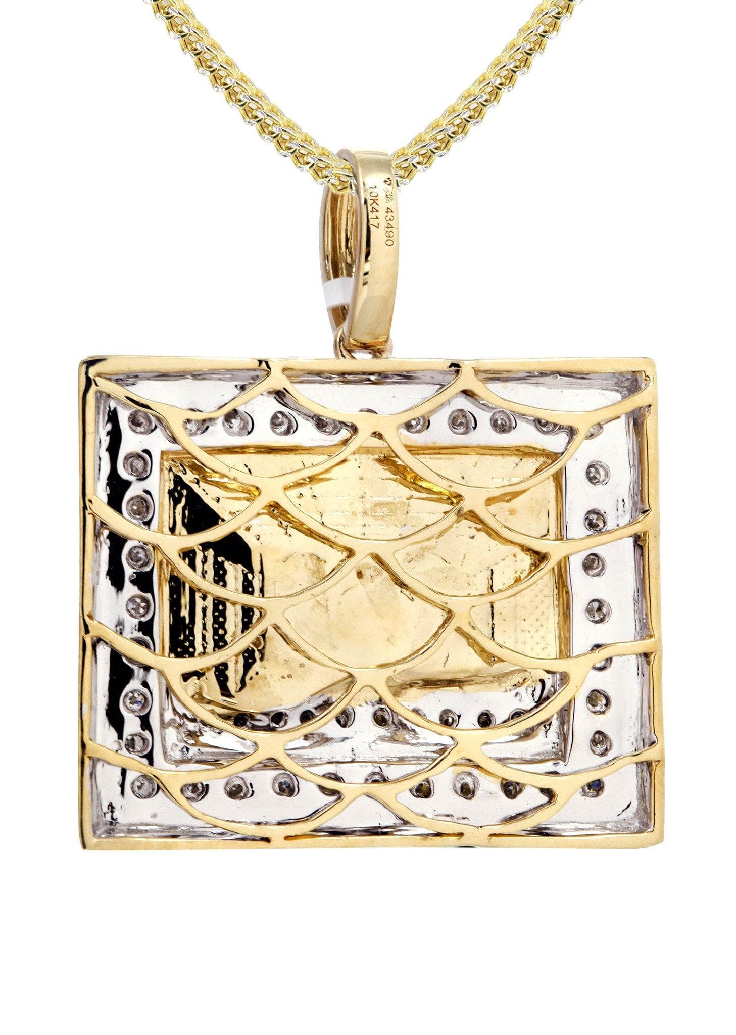 10K Yellow Gold Last Supper Diamond Necklace | 0.43 Carats - Image 3
