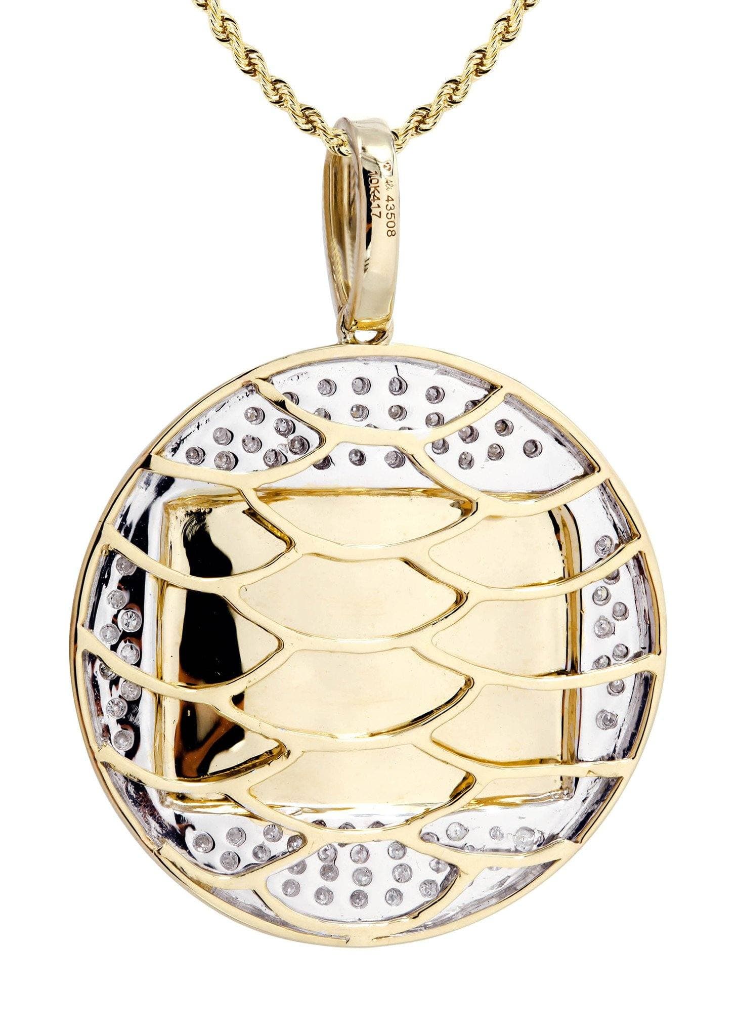 10K Yellow Gold Last Supper Diamond Necklace | 0.32 Carats - Image 3