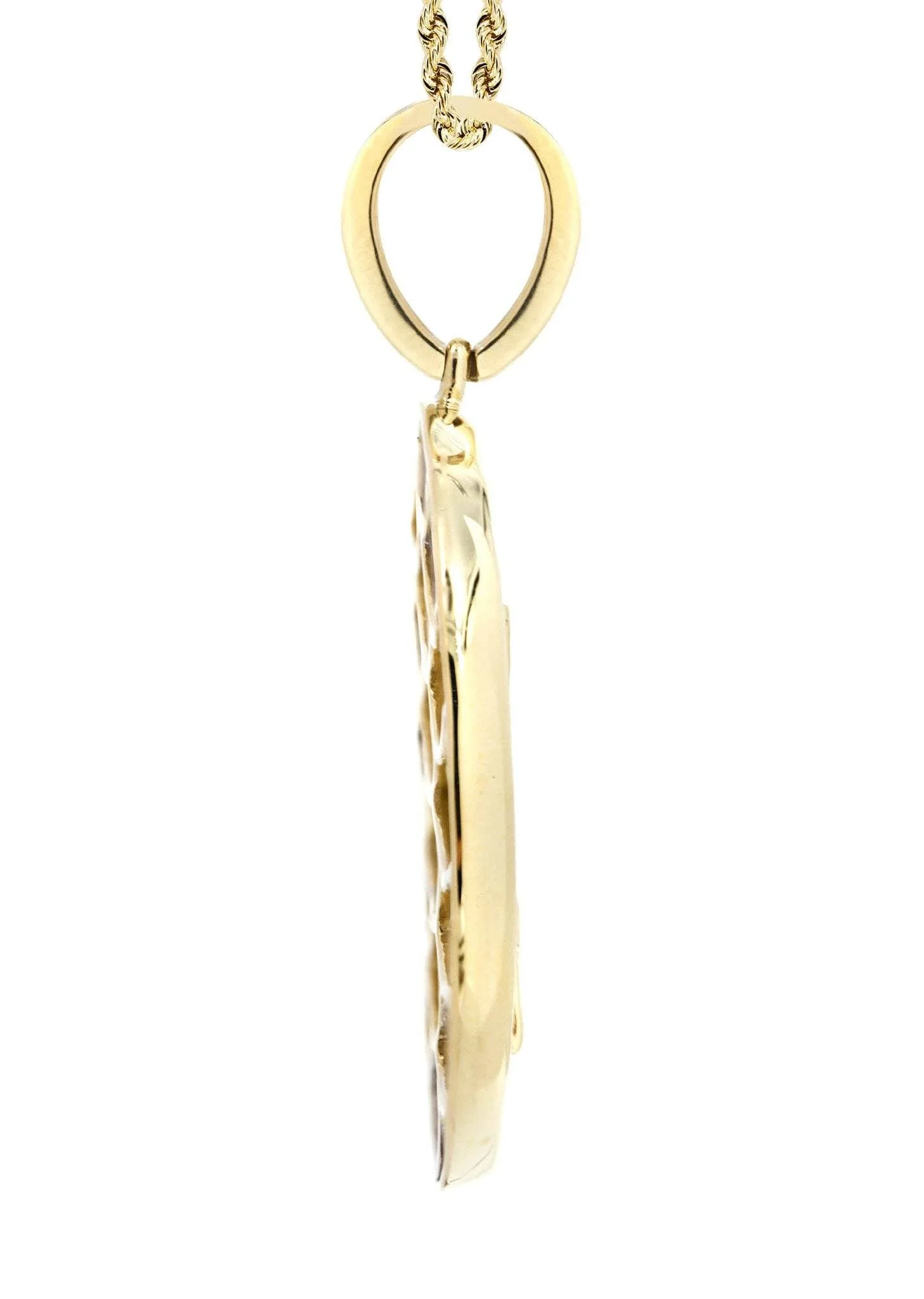 10K Yellow Gold Last Supper Diamond Necklace | 0.32 Carats - Image 4