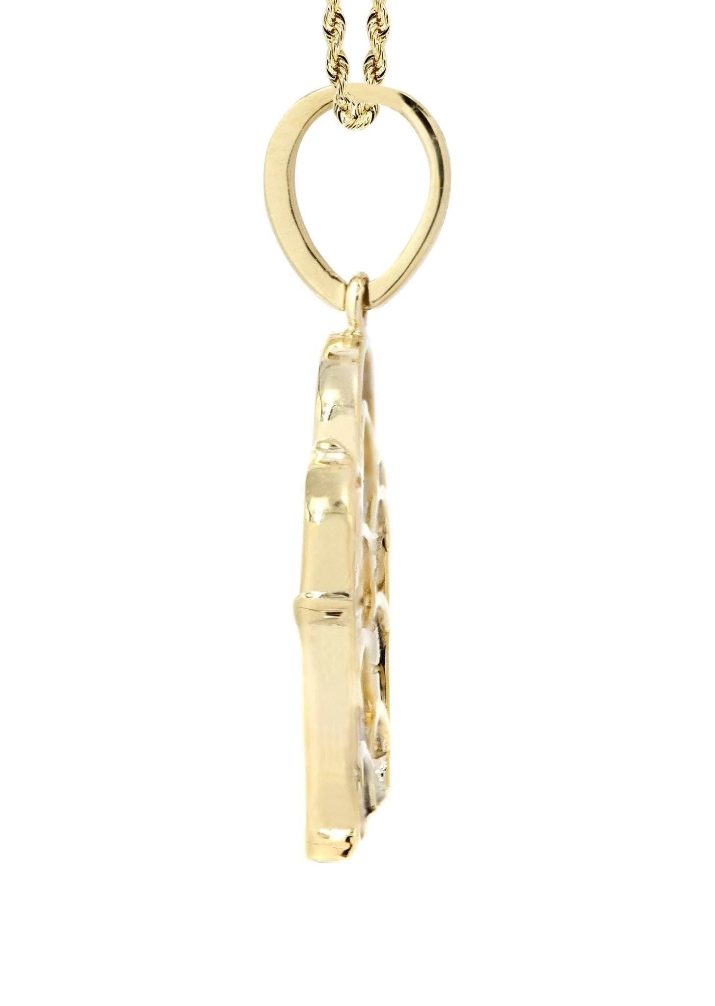 10K Yellow Gold Last Supper Diamond Necklace | 0.36 Carats - Image 4