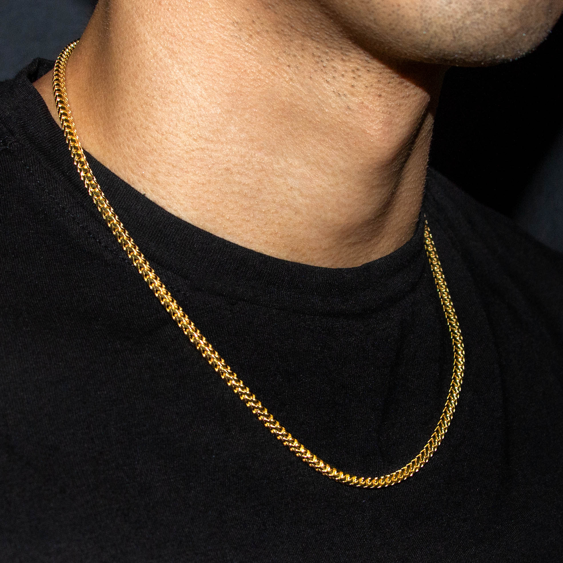 10K Gold Franco Necklace / 3 MM - Image 3