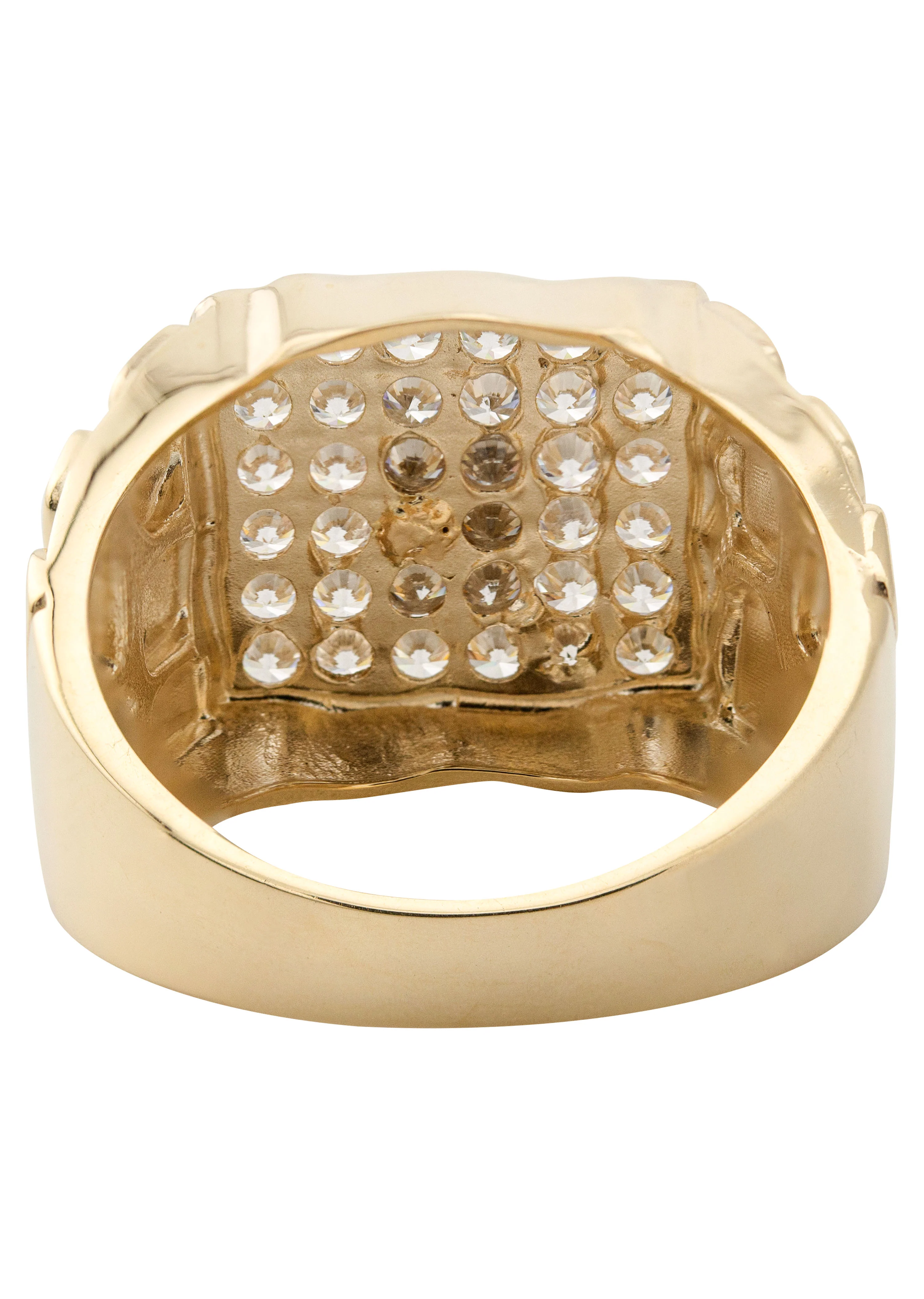 10K Gold Cz Allah Ring For Men | 5 Grams - Image 4