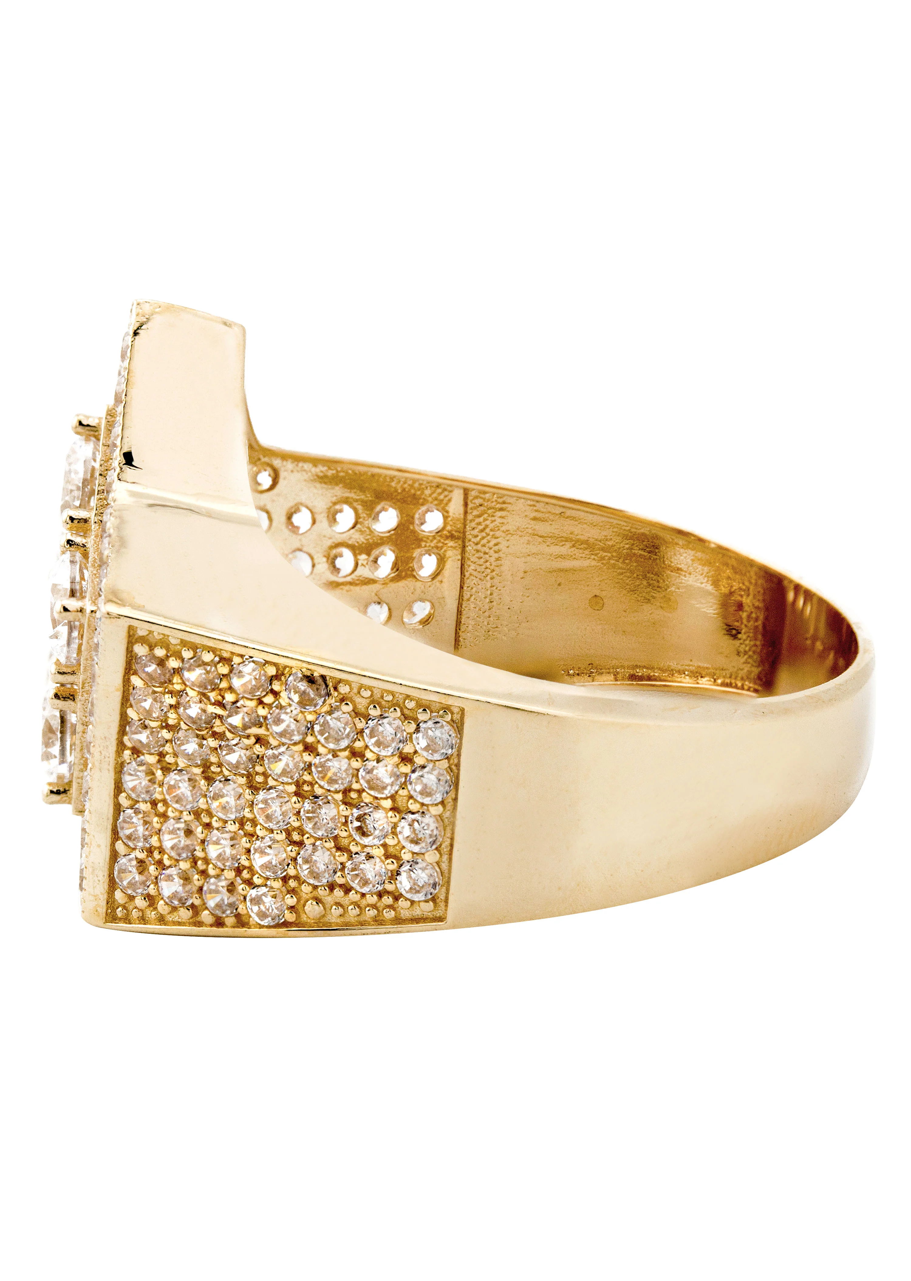10K Gold Cz Star Ring For Men | 7.5 Grams - Image 3