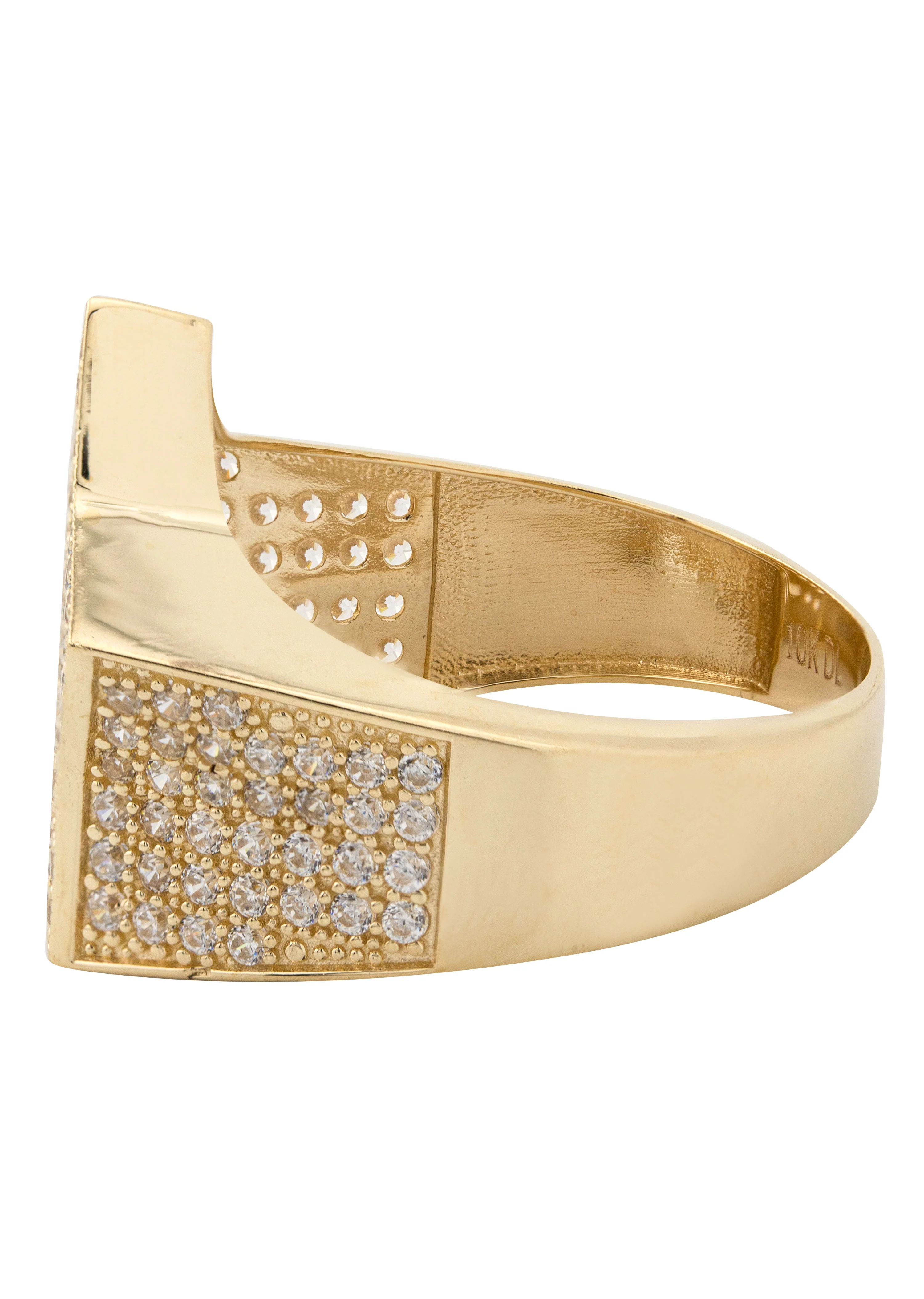 10K Gold Cz Star Ring For Men | 7 Grams - Image 2