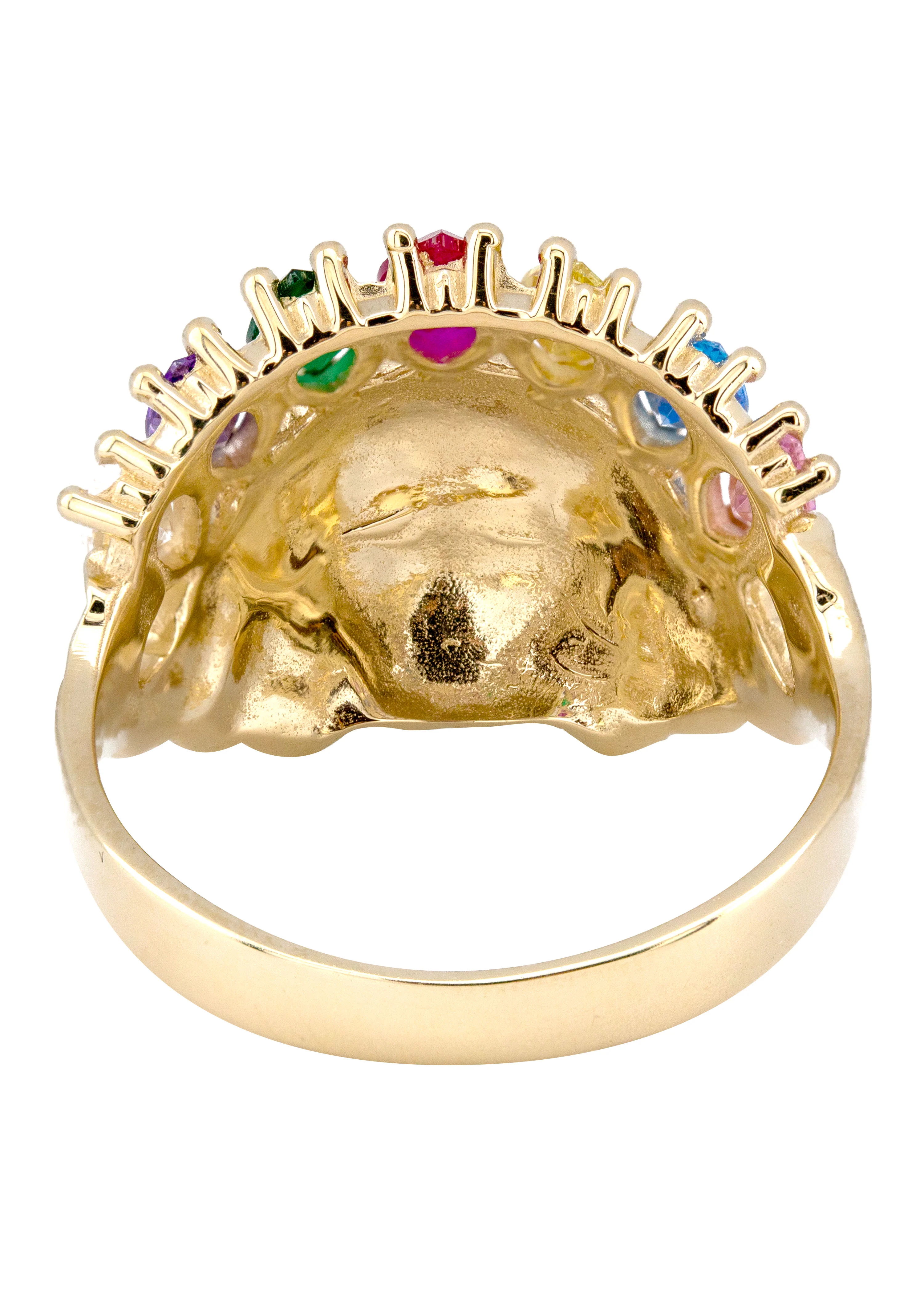 10K Gold Indian Chief Ring For Men | 6 Grams - Image 4