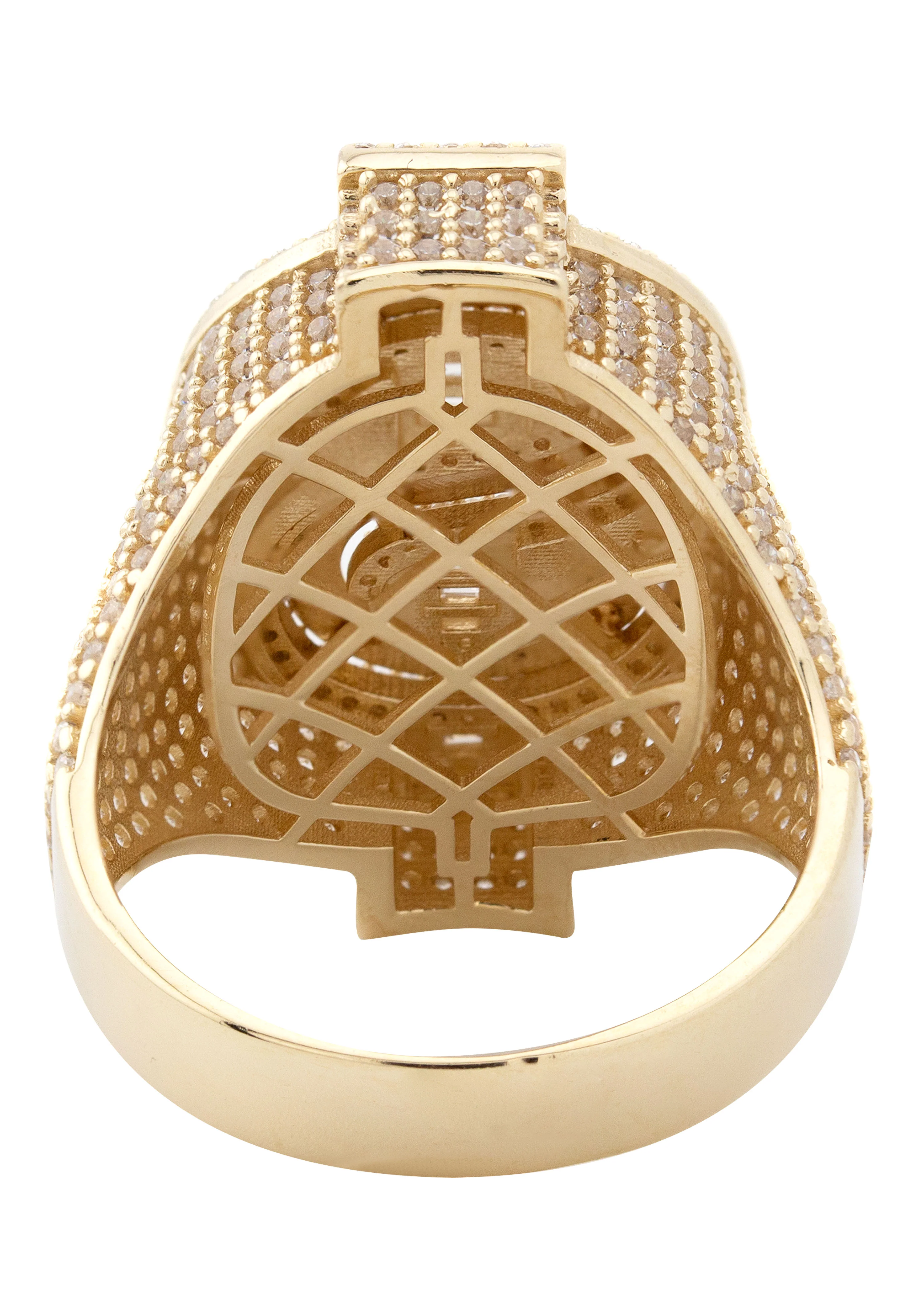 10K Gold Money Sign Pinky Ring For Men | 11 Grams - Image 4