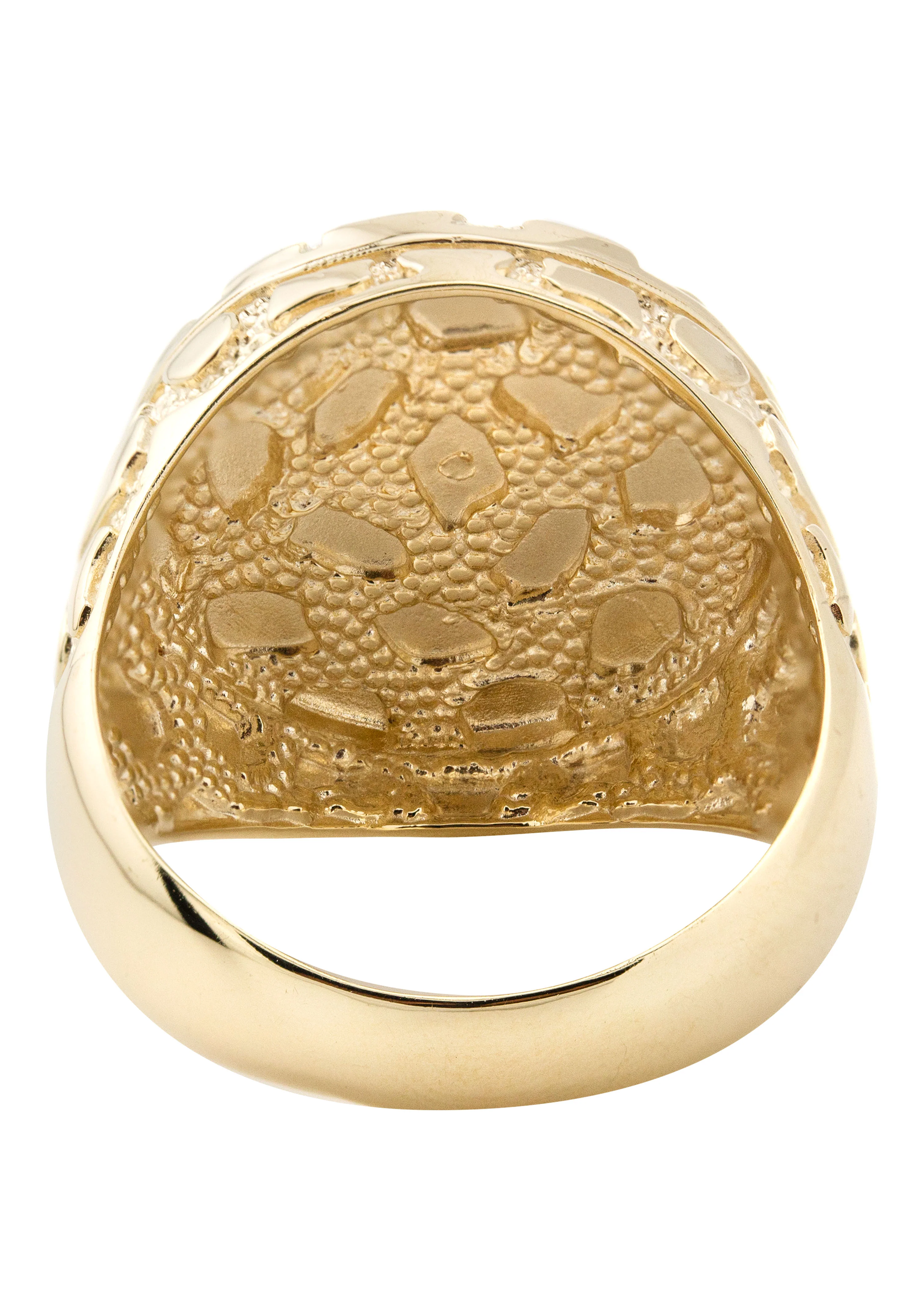 10K Gold Nugget Ring For Men | 4.4 Grams - Image 4