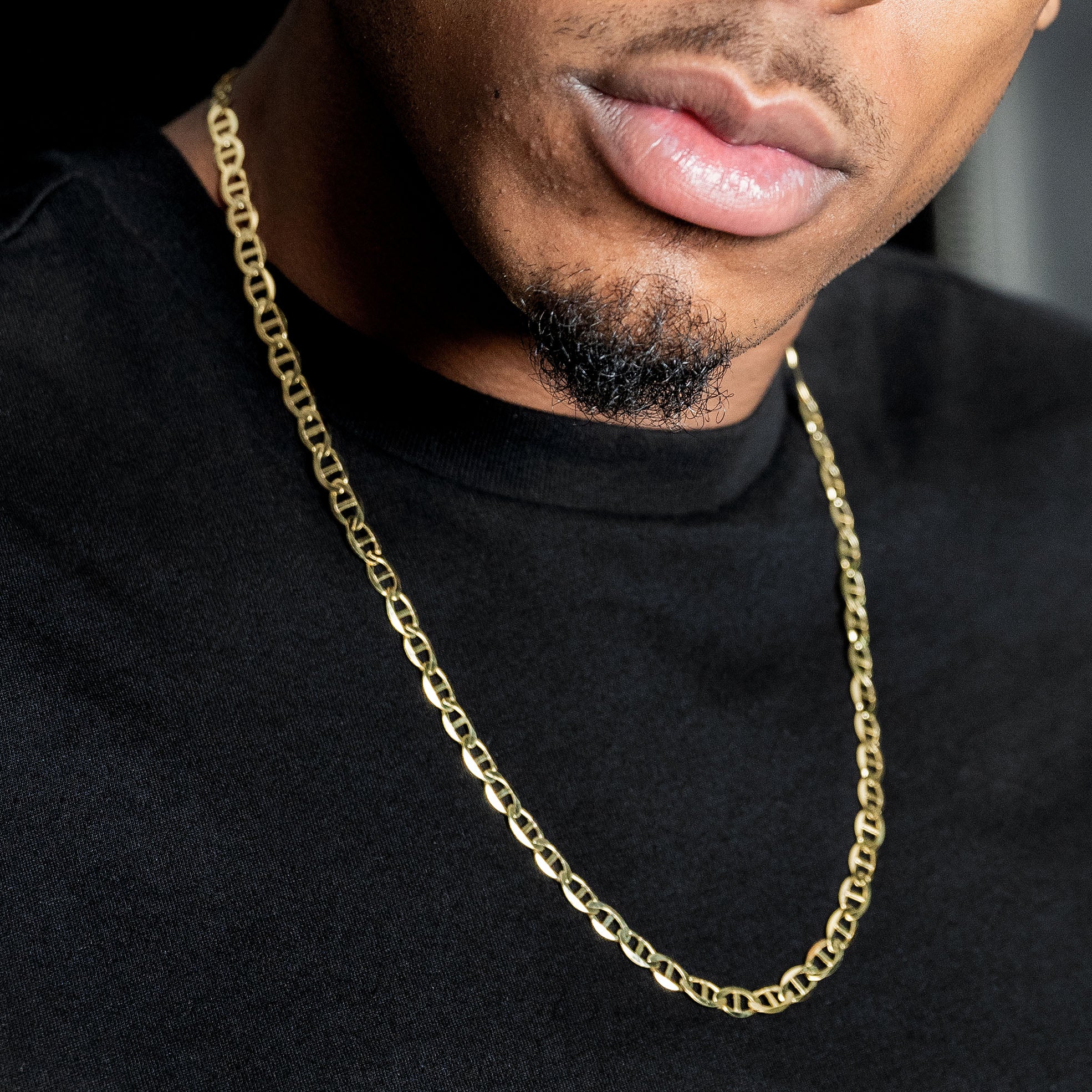 10K Gold Mariner Necklace / 6 MM - Image 3
