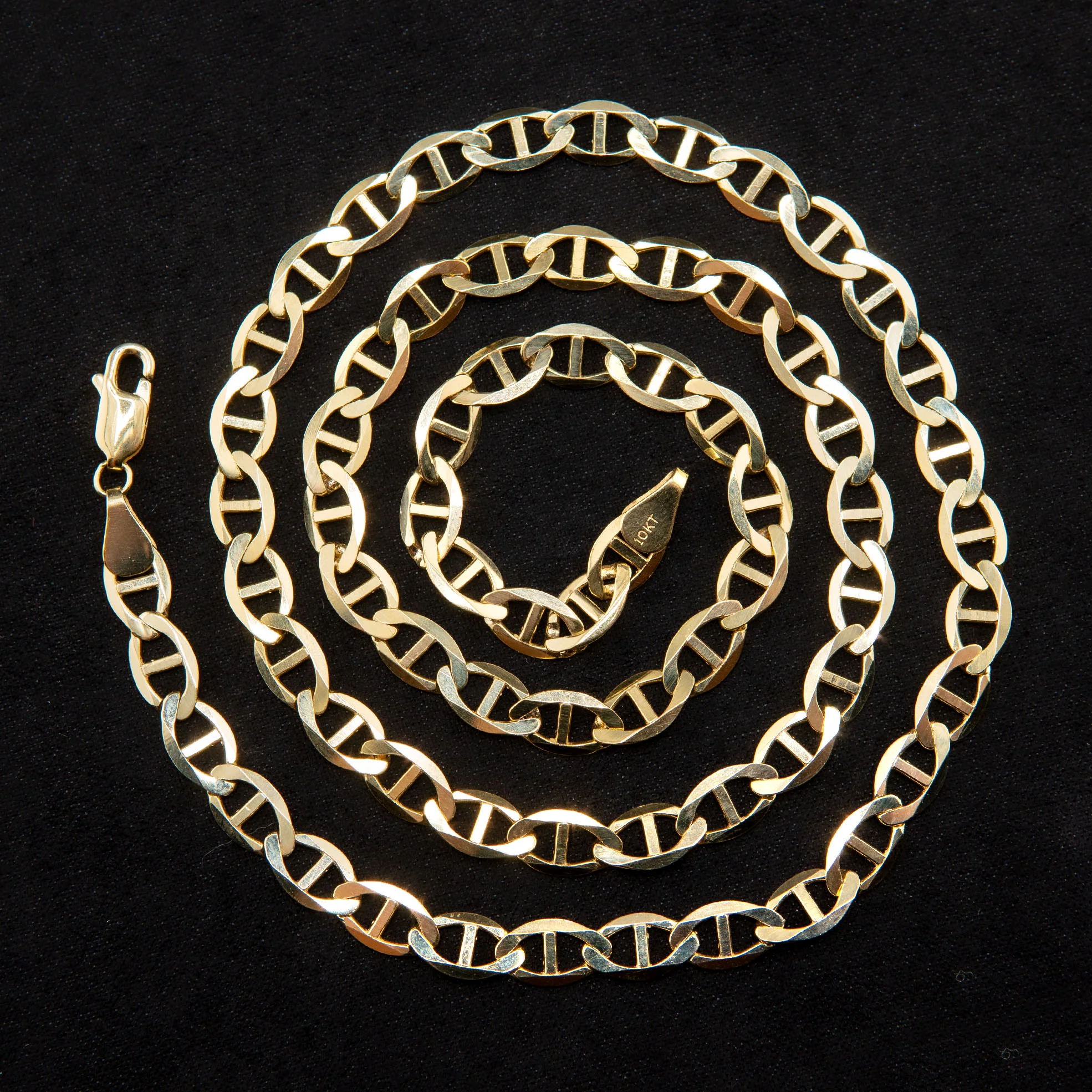 10K Gold Mariner Necklace / 6 MM - Image 7