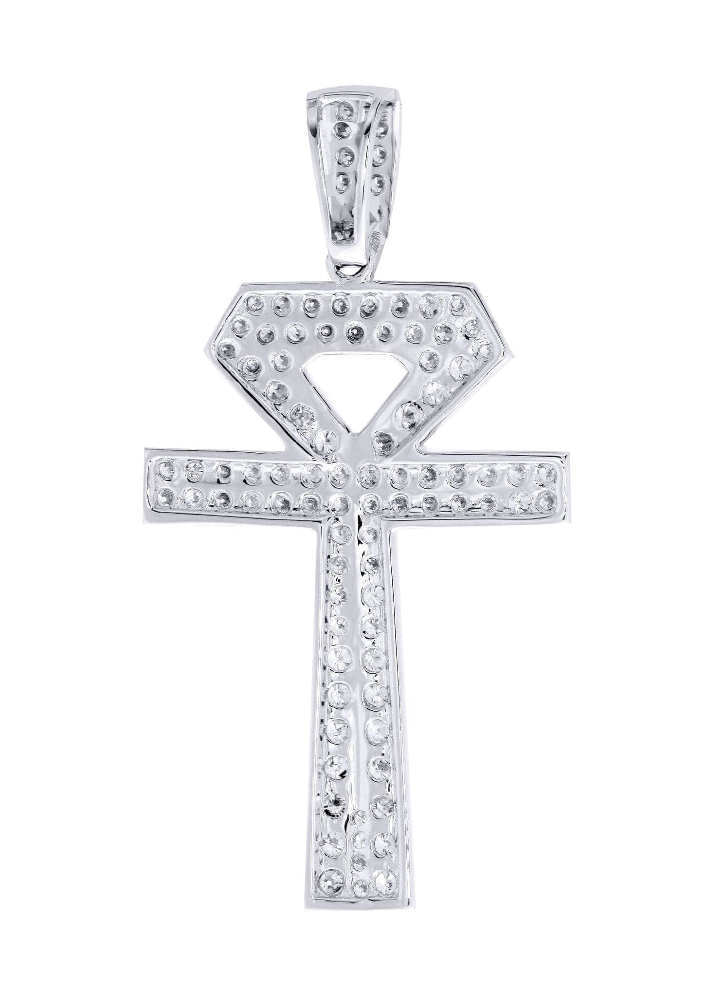 Diamond Ankh Pendant | 1.1 Carats | 2.52 Grams - Image 3