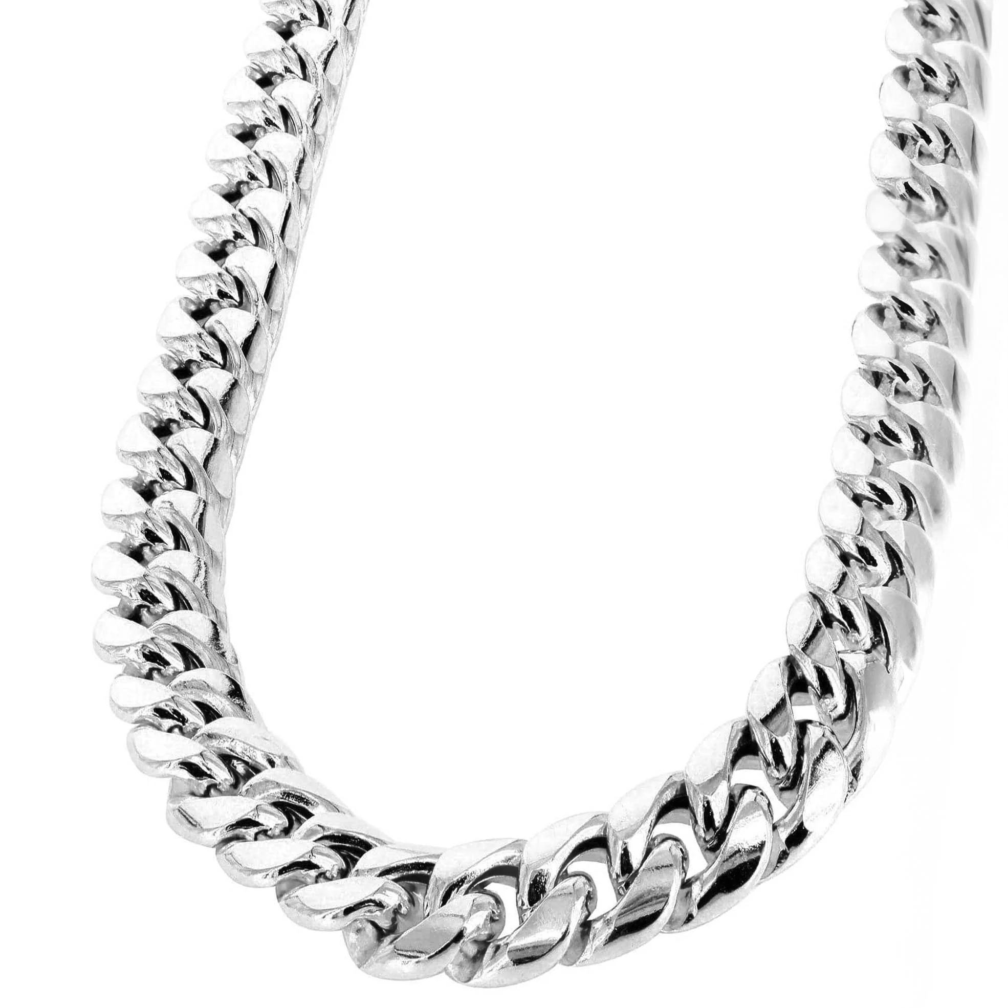 10K White Gold Miami Cuban Necklace / 4 MM - Image 2