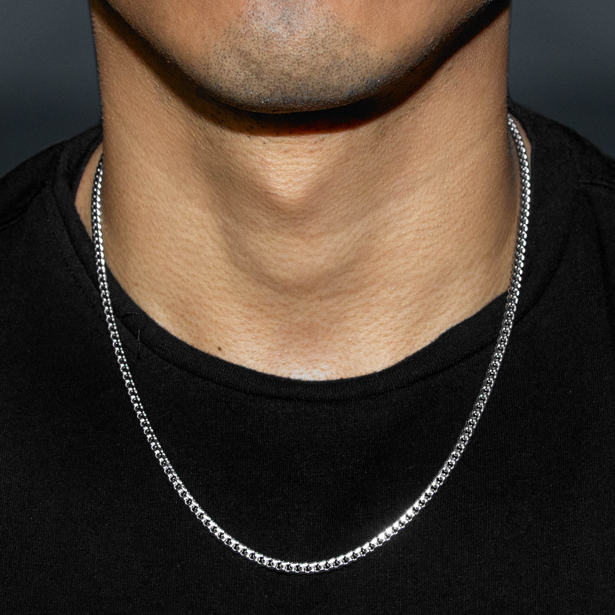 10K White Gold Miami Cuban Necklace / 4 MM - Image 3