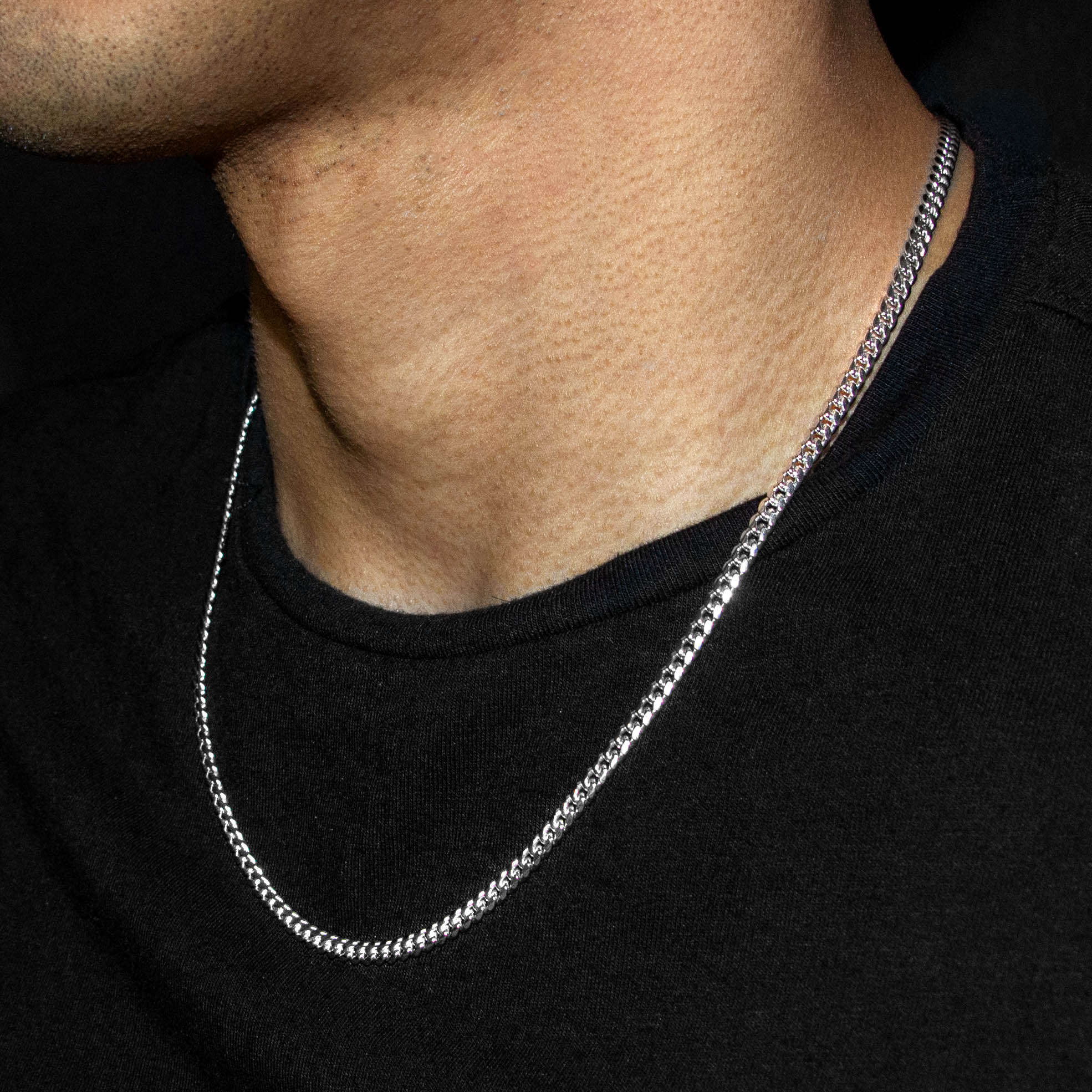 10K White Gold Miami Cuban Necklace / 4 MM - Image 6