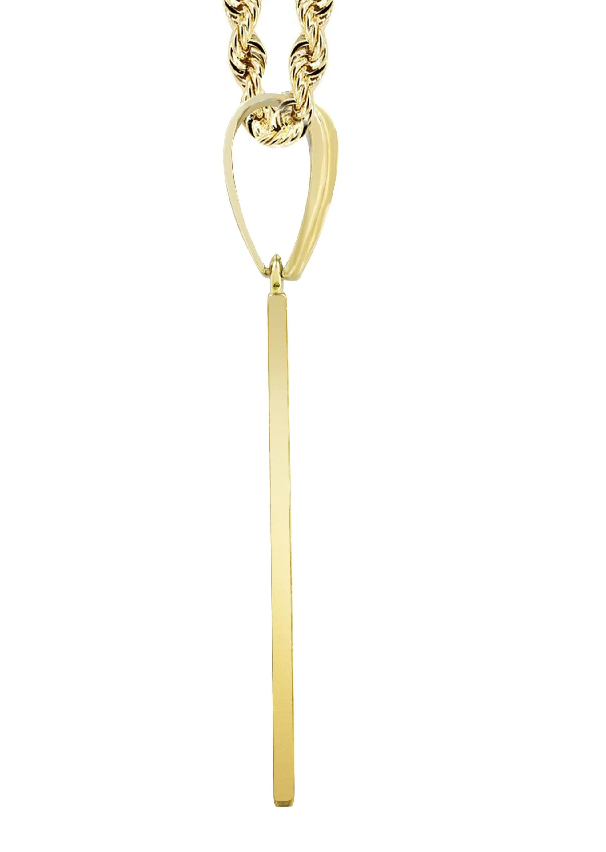 10K Yellow Gold Ace of Spades Diamond Necklace  | 0.55 Carats - Image 4