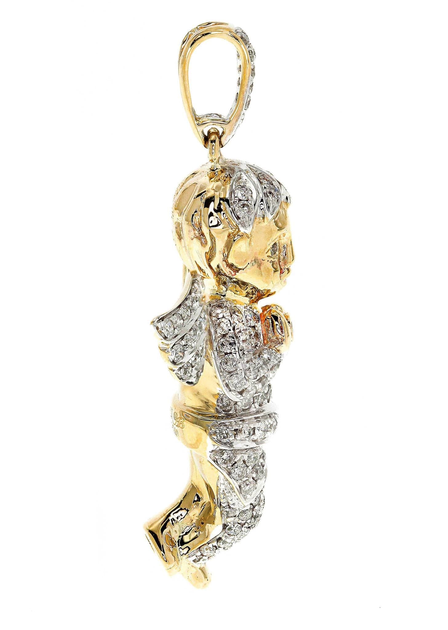 Diamond Angel Pendant | 9.75 Grams | 1.88 Carats - Image 3