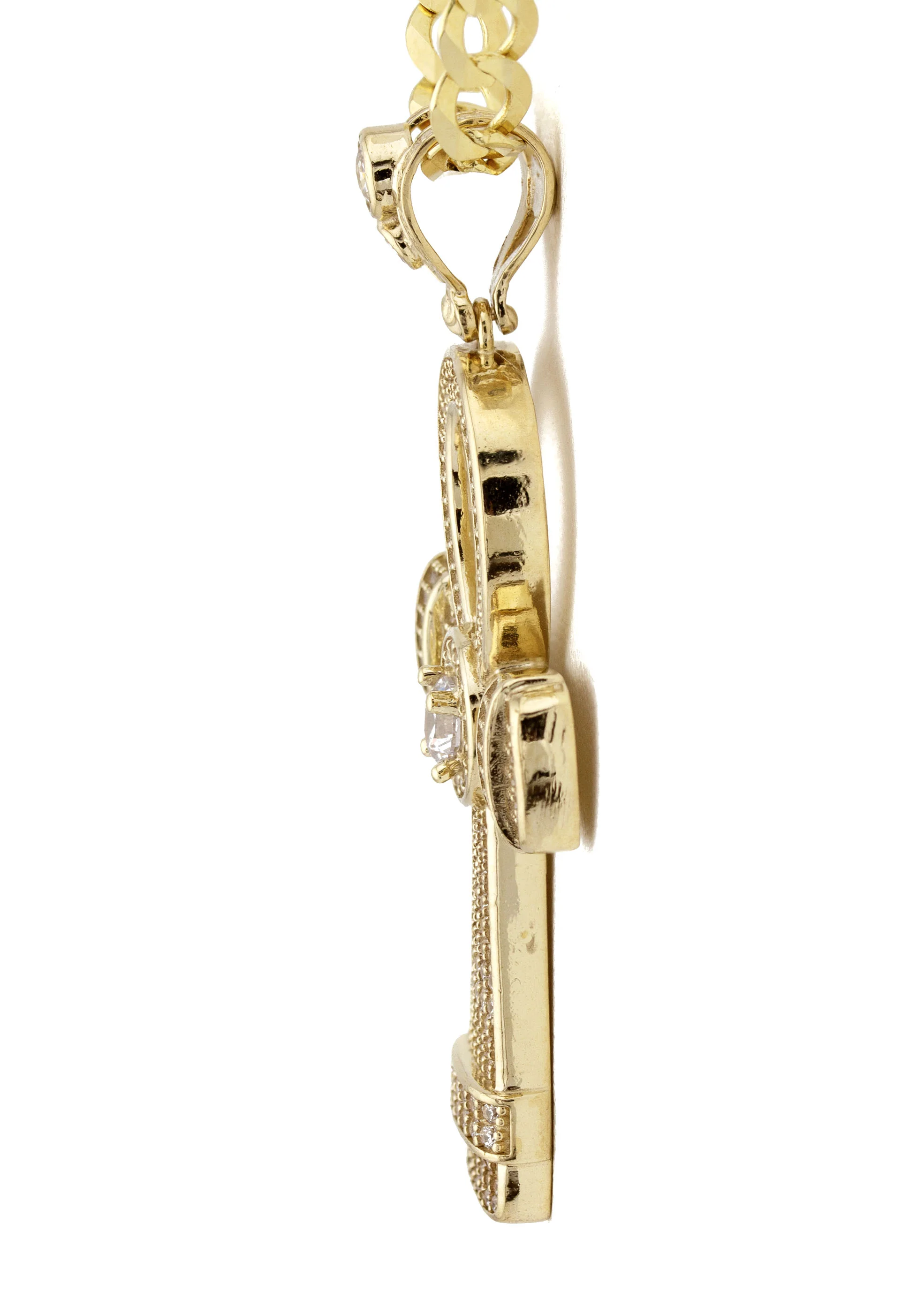 10K Yellow Gold Ankh Necklace | Small 10 Grams - Large 28 Grams - Image 3