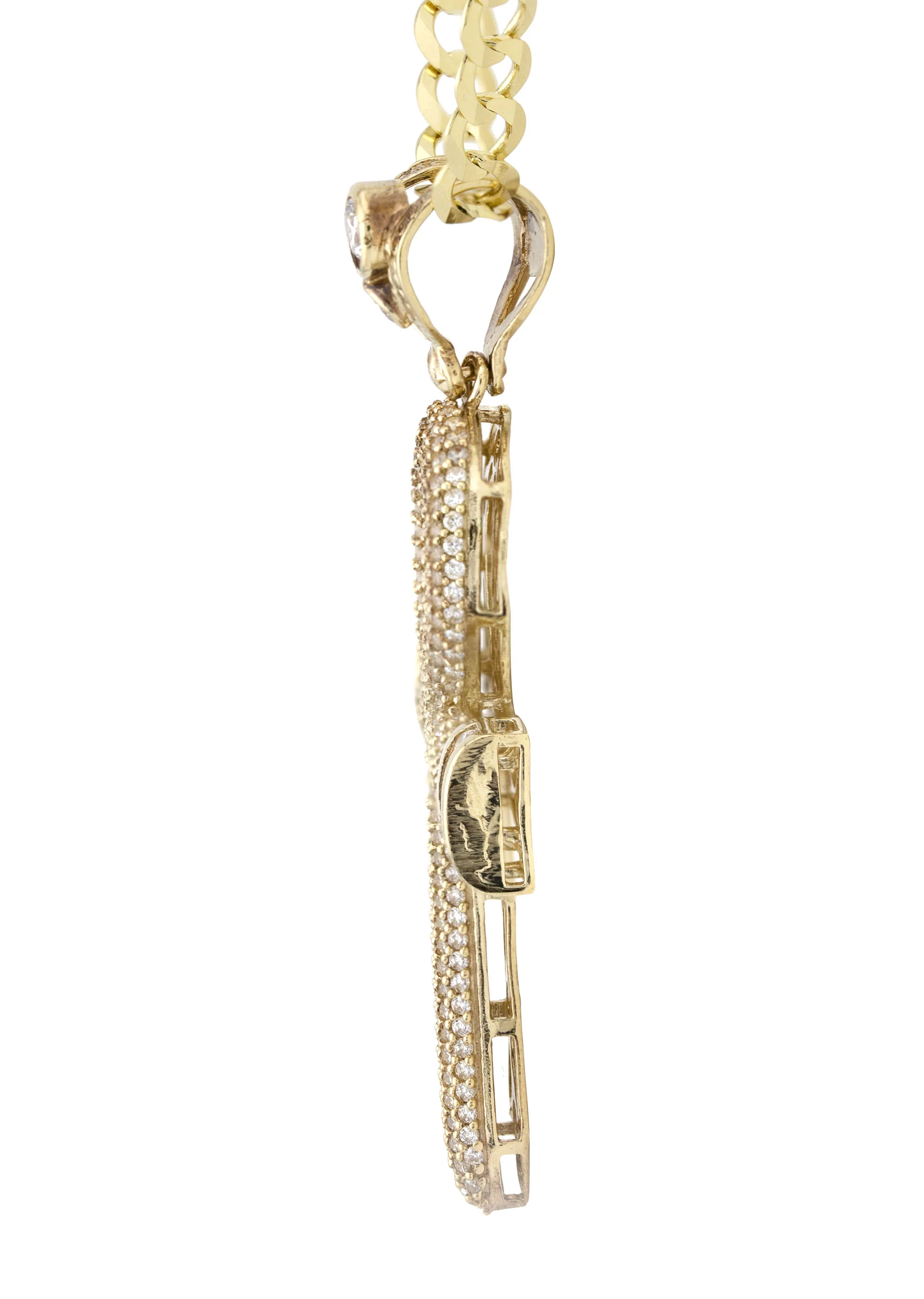 10K Yellow Gold Ankh Necklace | Small 11 Grams - Large 21 Grams - Image 4