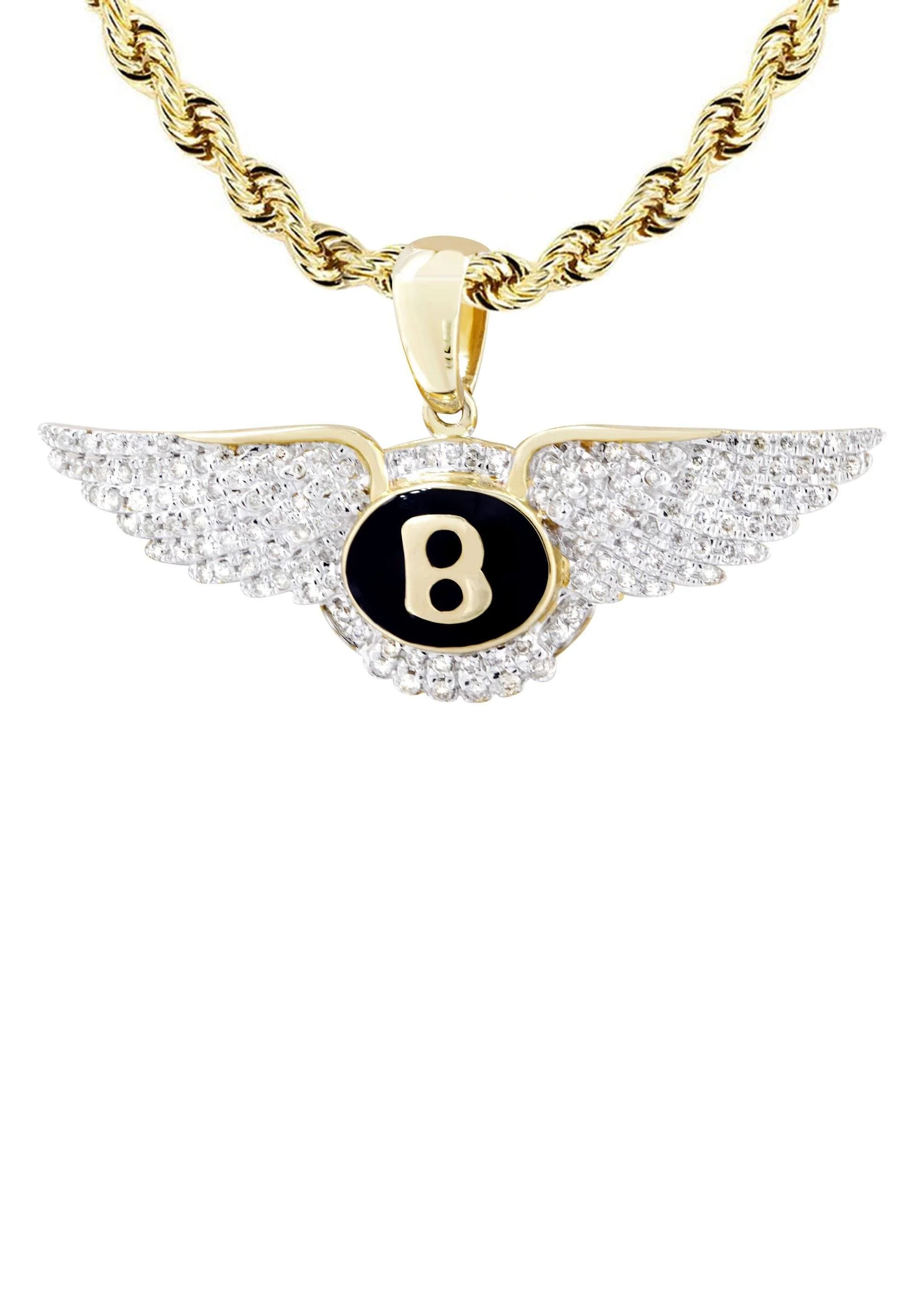 10K Yellow Gold Bentley Diamond Necklace | 0.54 Carats - Image 2