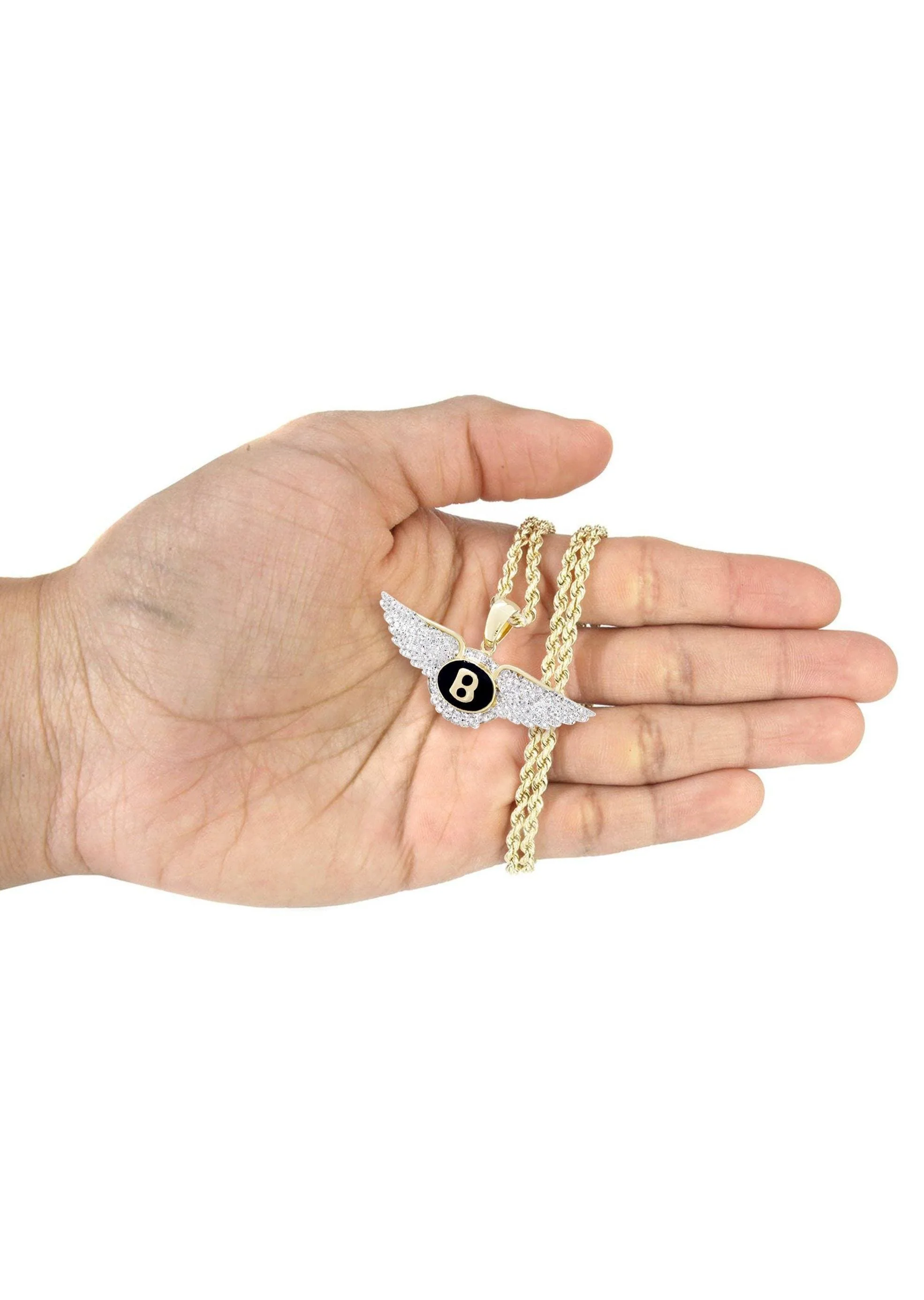 10K Yellow Gold Bentley Diamond Necklace | 0.54 Carats - Image 5