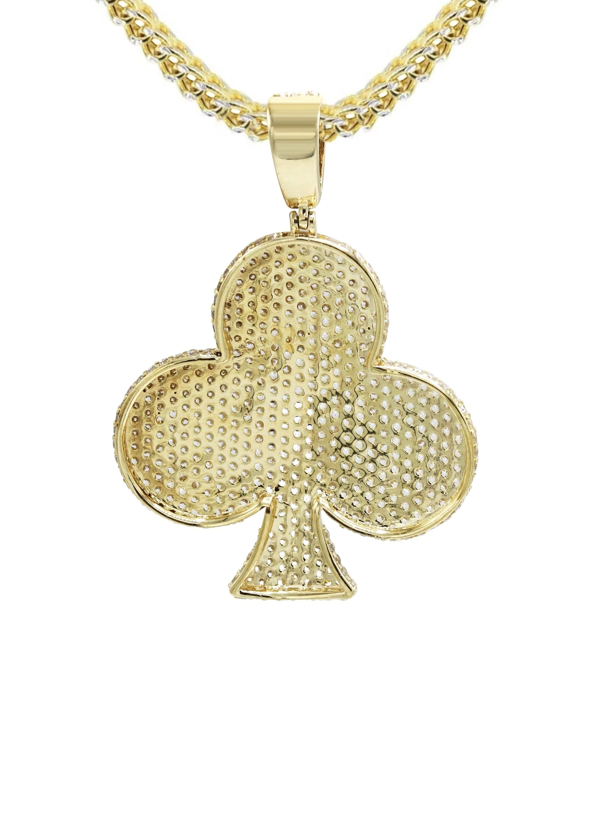 10K Yellow Gold Clover Necklace | Appx. 18.31 Grams - Image 3
