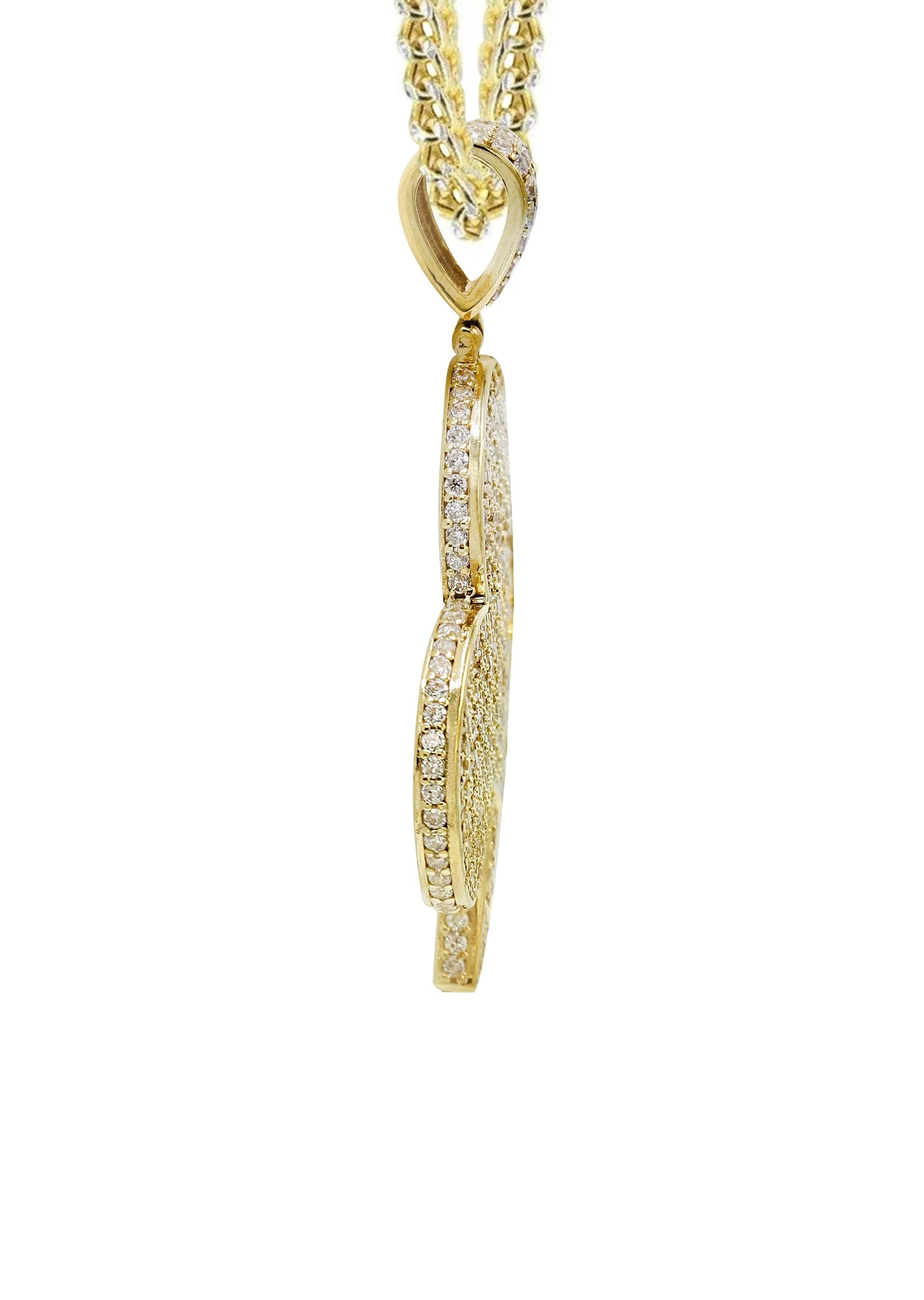 10K Yellow Gold Clover Necklace | Appx. 18.31 Grams - Image 4