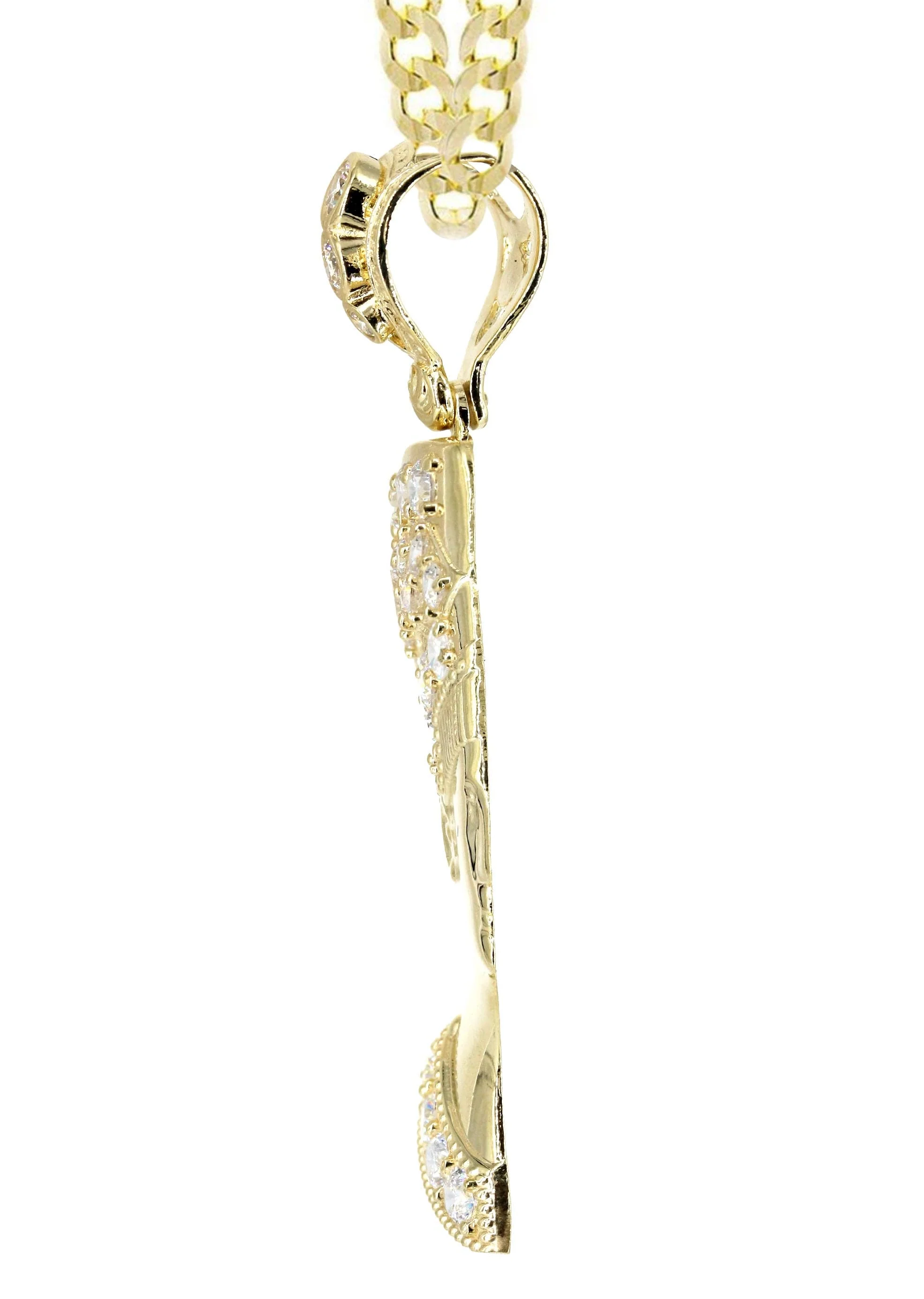 10K Yellow Gold Nefertiti Necklace | Appx. 20.7 Grams - Image 4