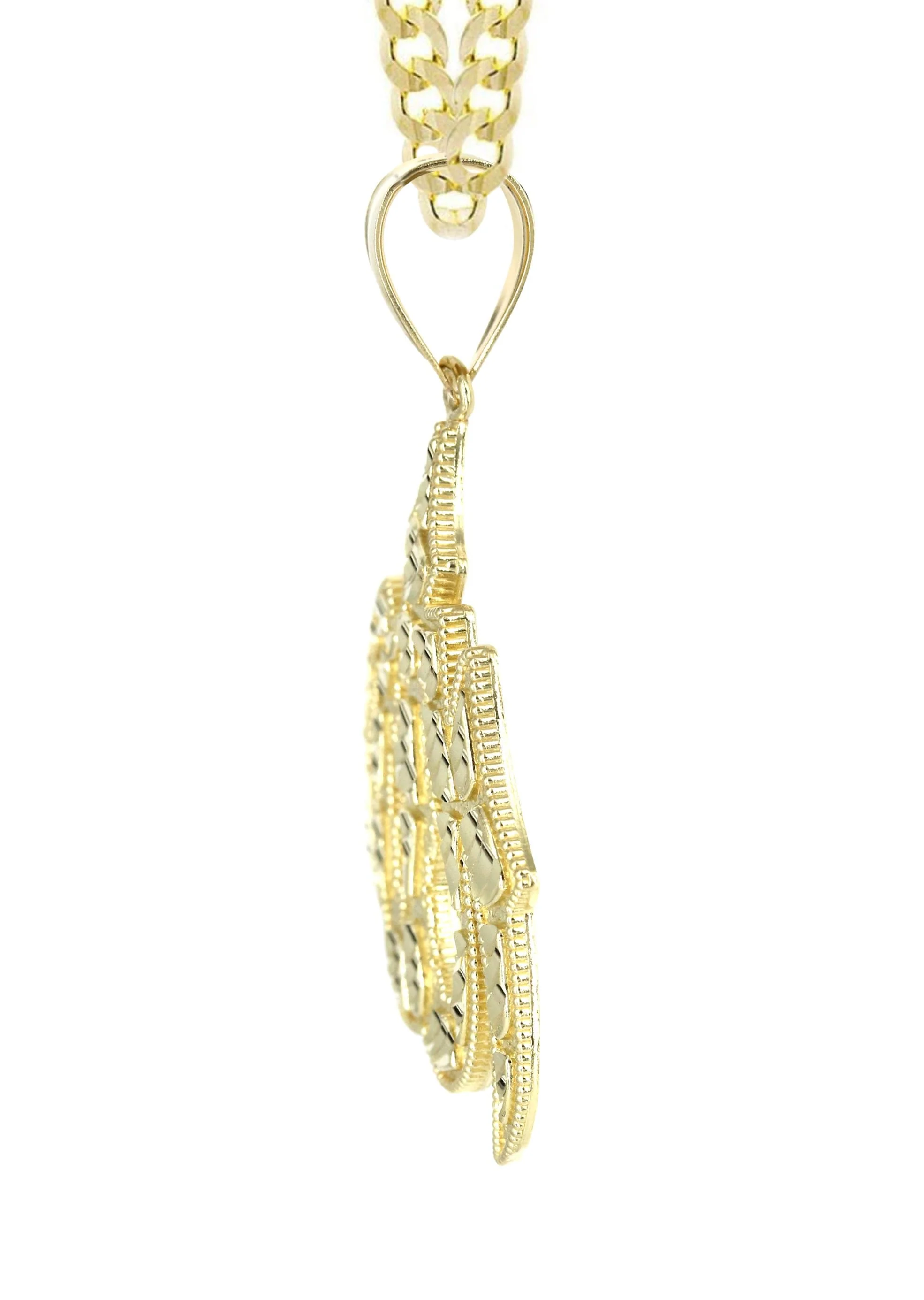 10K Yellow Gold Allah Necklace | Appx. 17 Grams - Image 4