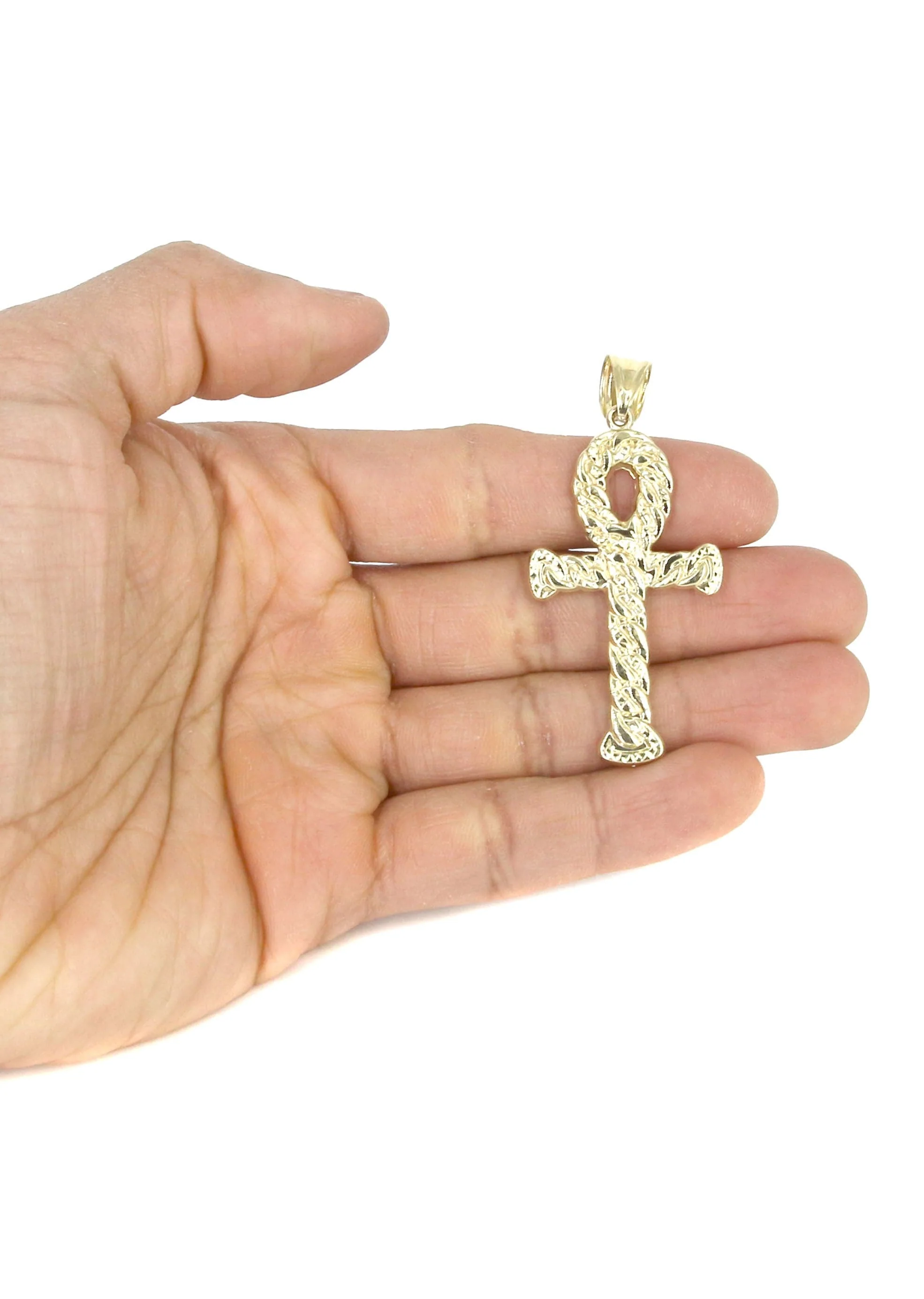 10K Yellow Gold Ankh Necklace | Appx. 13.1 Grams - Image 5