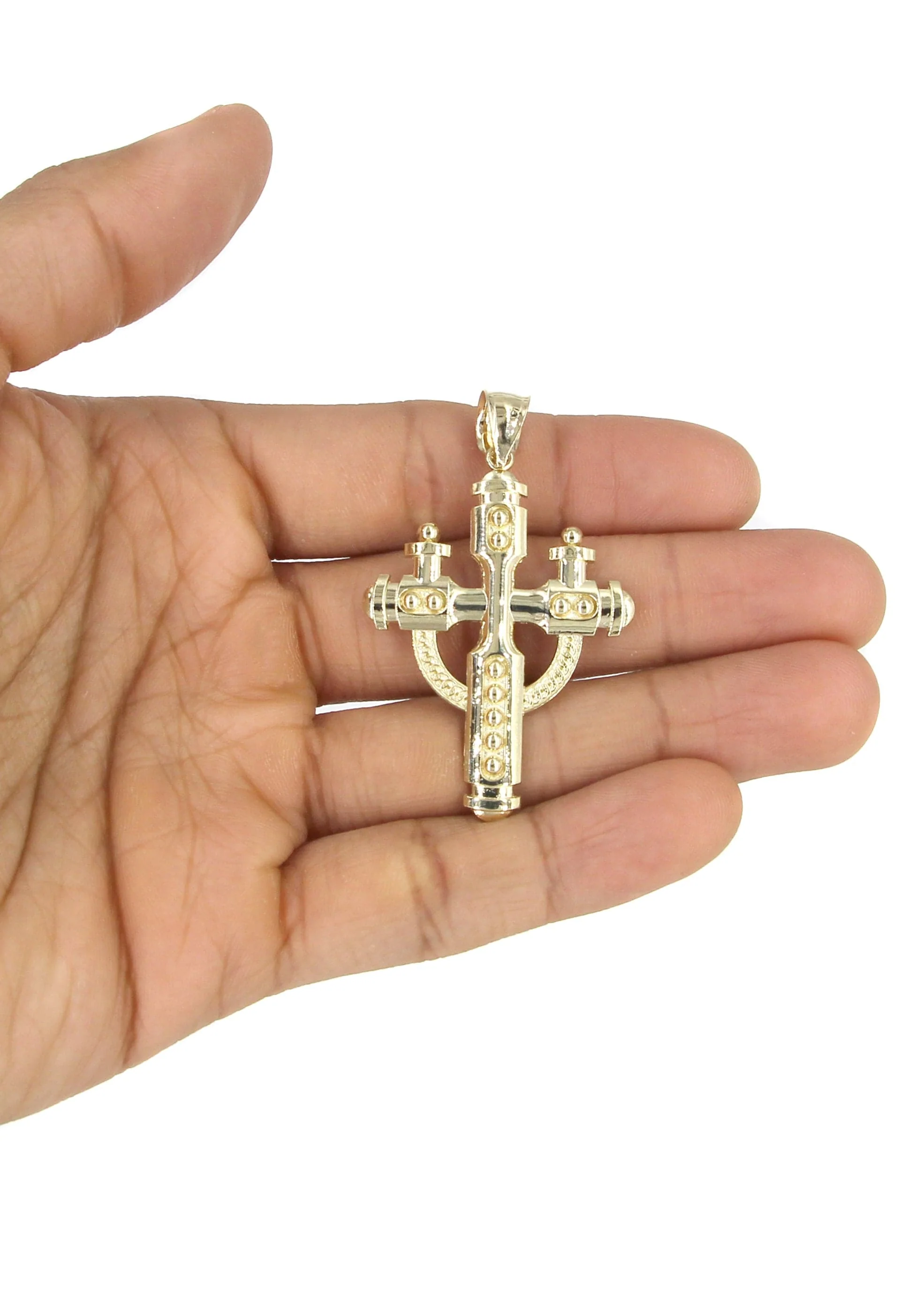10K Yellow Gold Cross Necklace | Appx. 14.2 Grams - Image 5