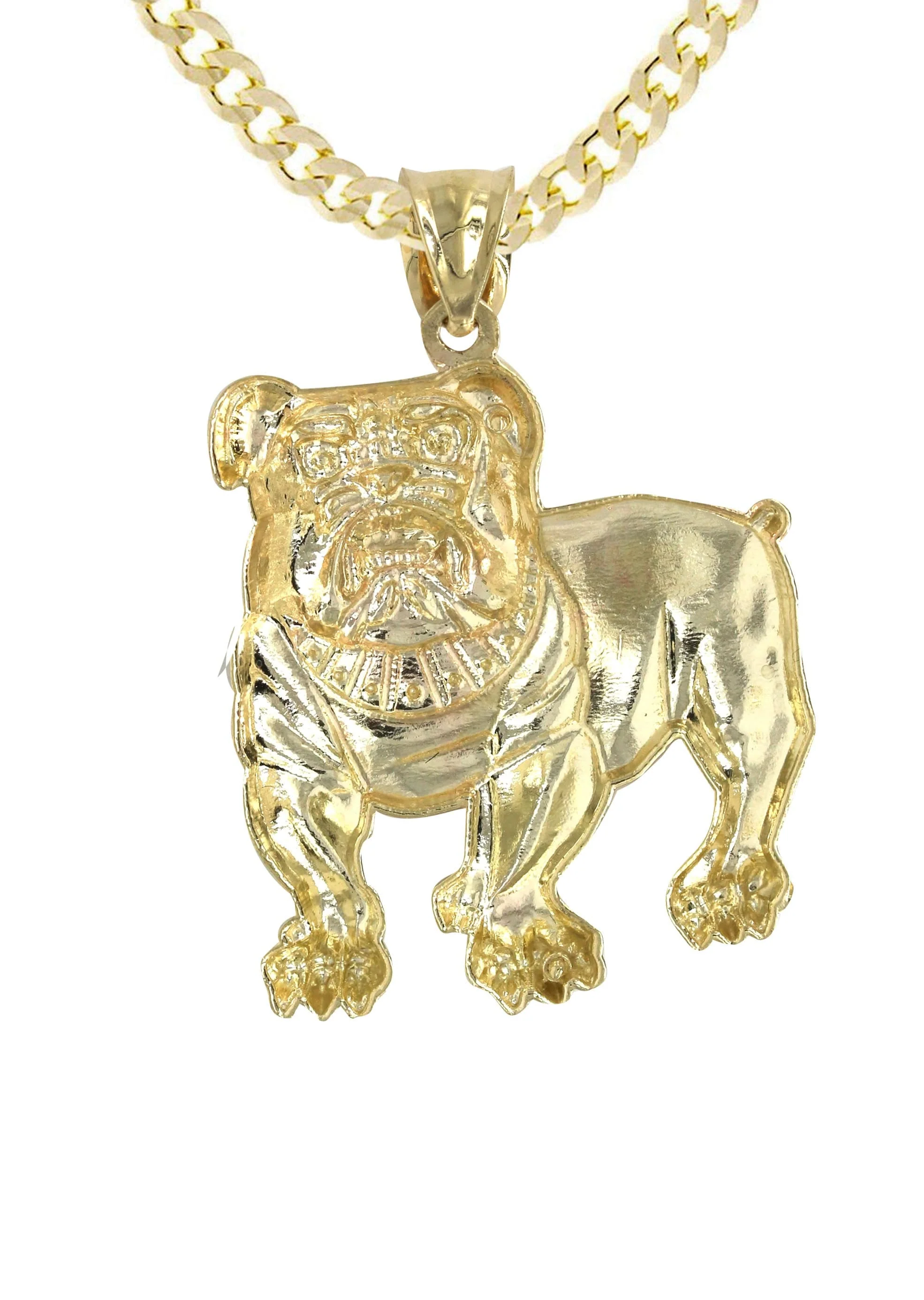 10K Yellow Gold Dog Necklace | Appx. 17.2 Grams - Image 3