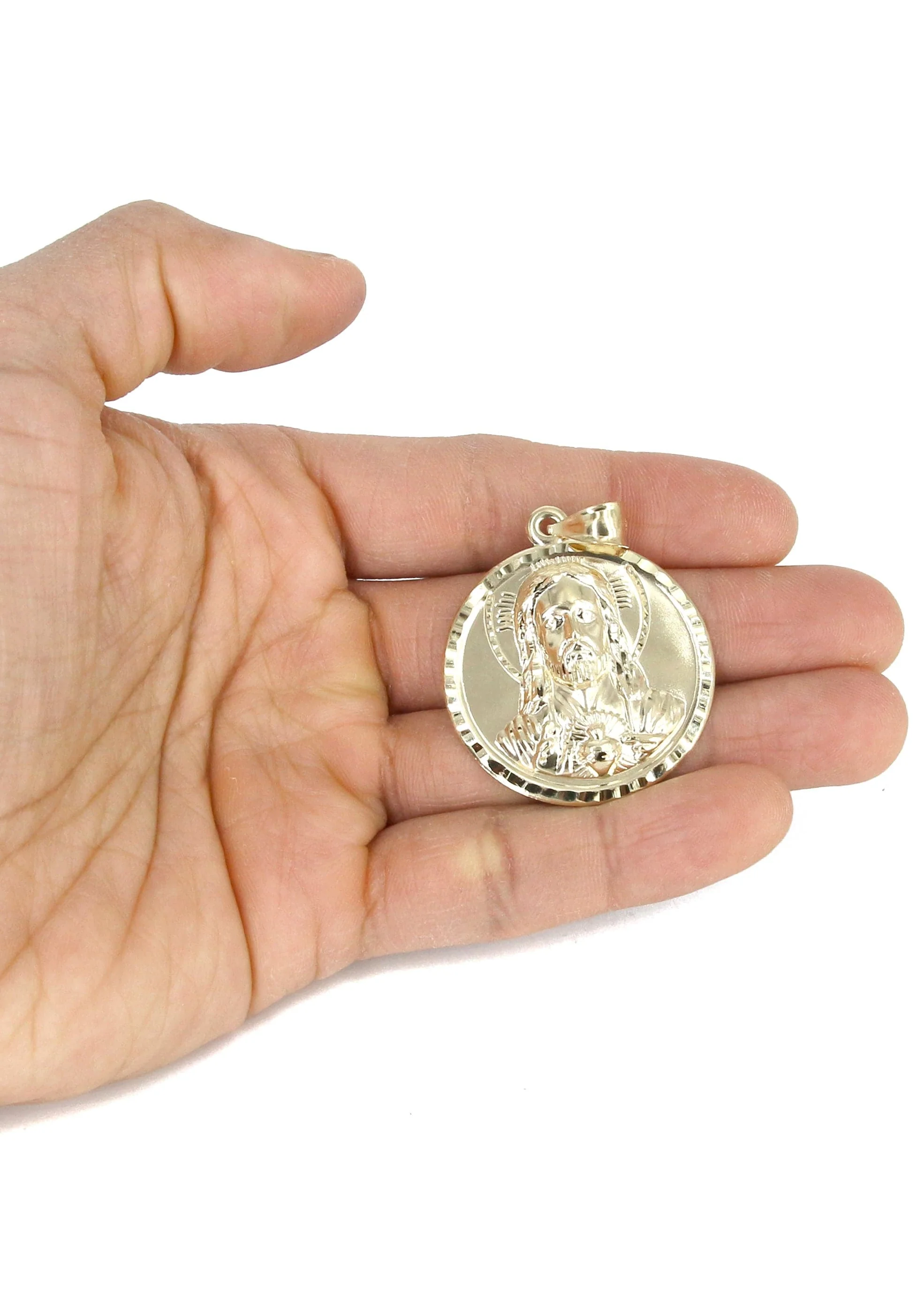 10K Yellow Gold Jesus Piece Necklace | Appx. 14.3 Grams - Image 5