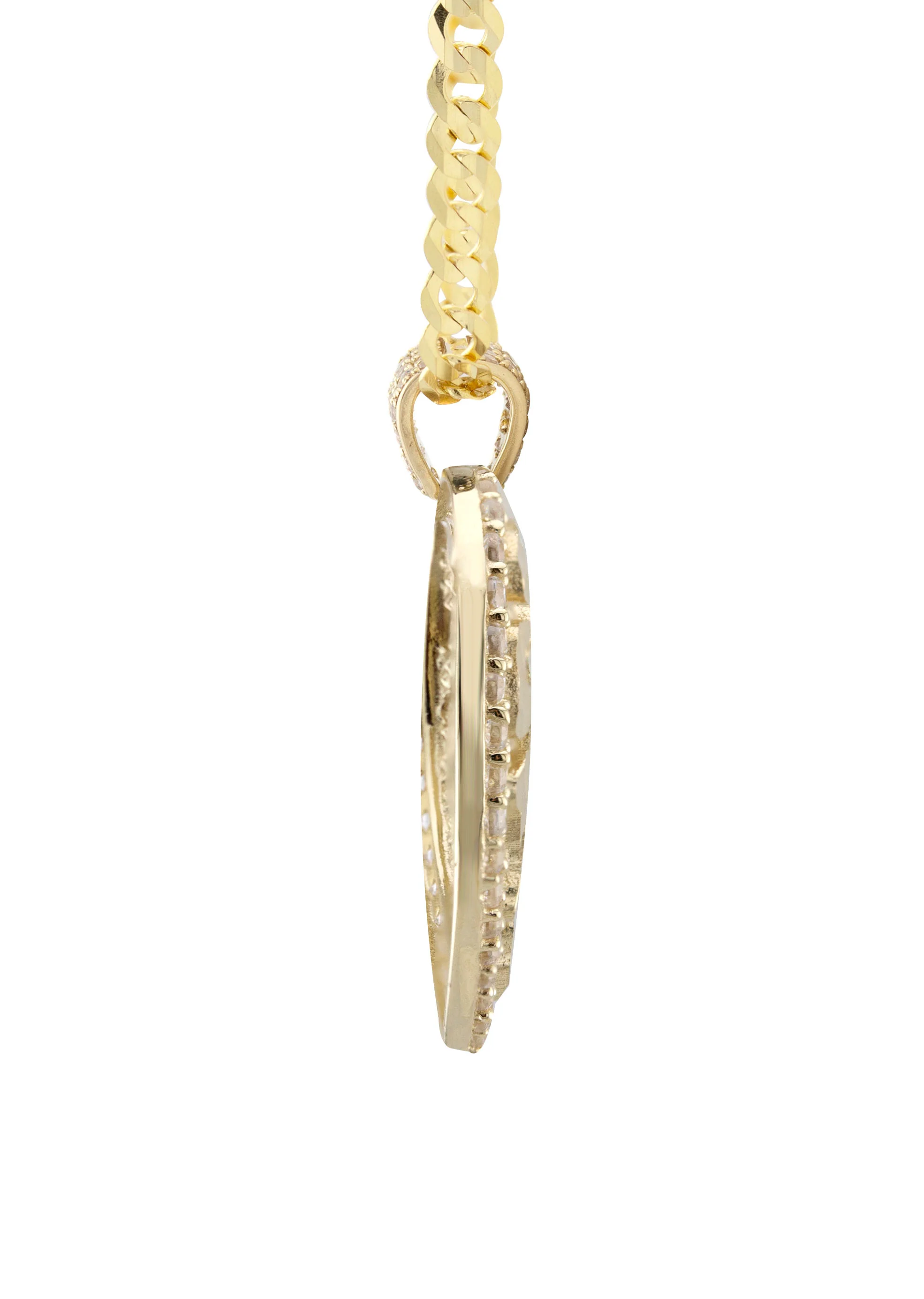 10K Yellow Gold Heart Nugget Necklace | Appx. 3.5 - 10.5 Grams - Image 4