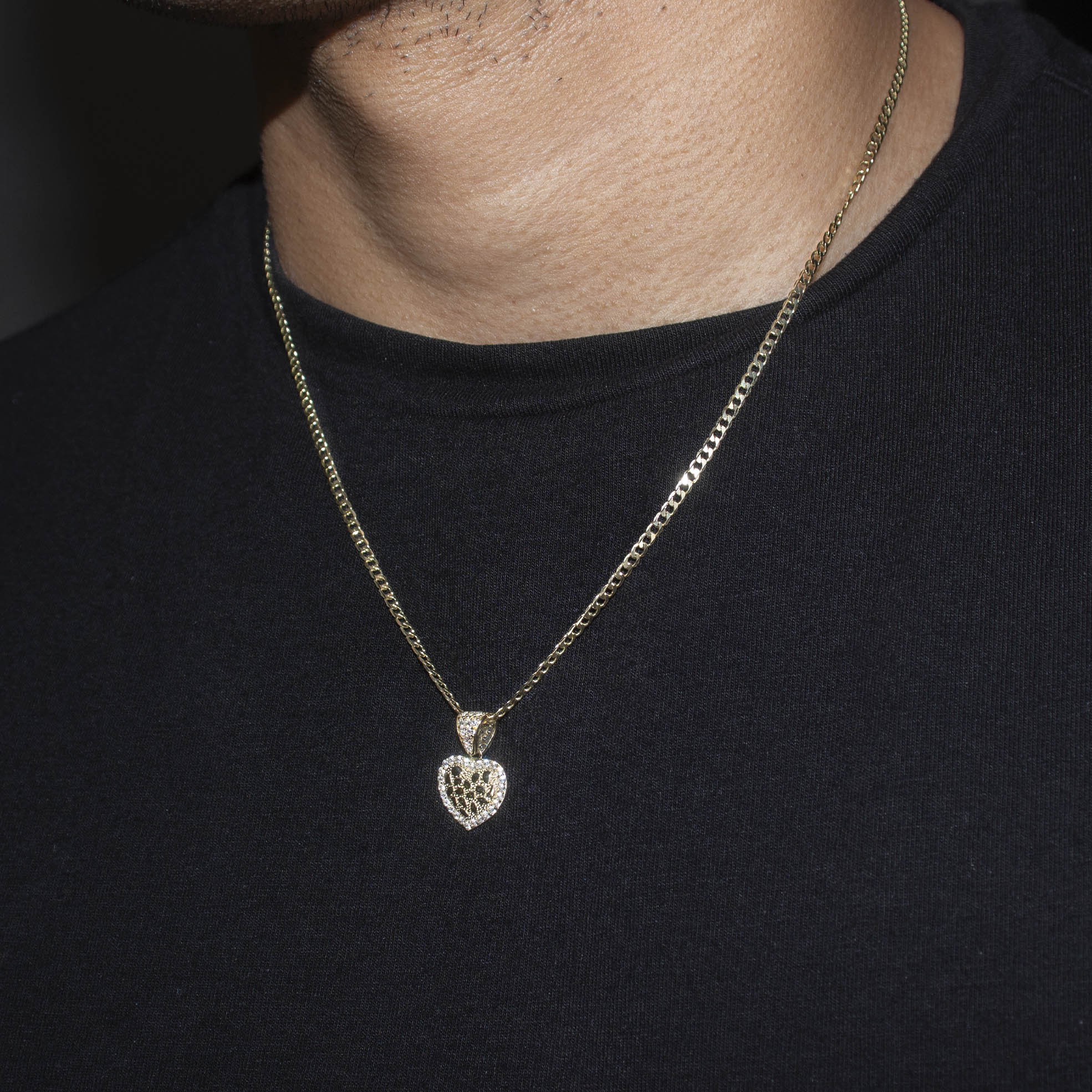 10K Yellow Gold Heart Nugget Necklace | Appx. 1.3 - 5.3 Grams - Image 5
