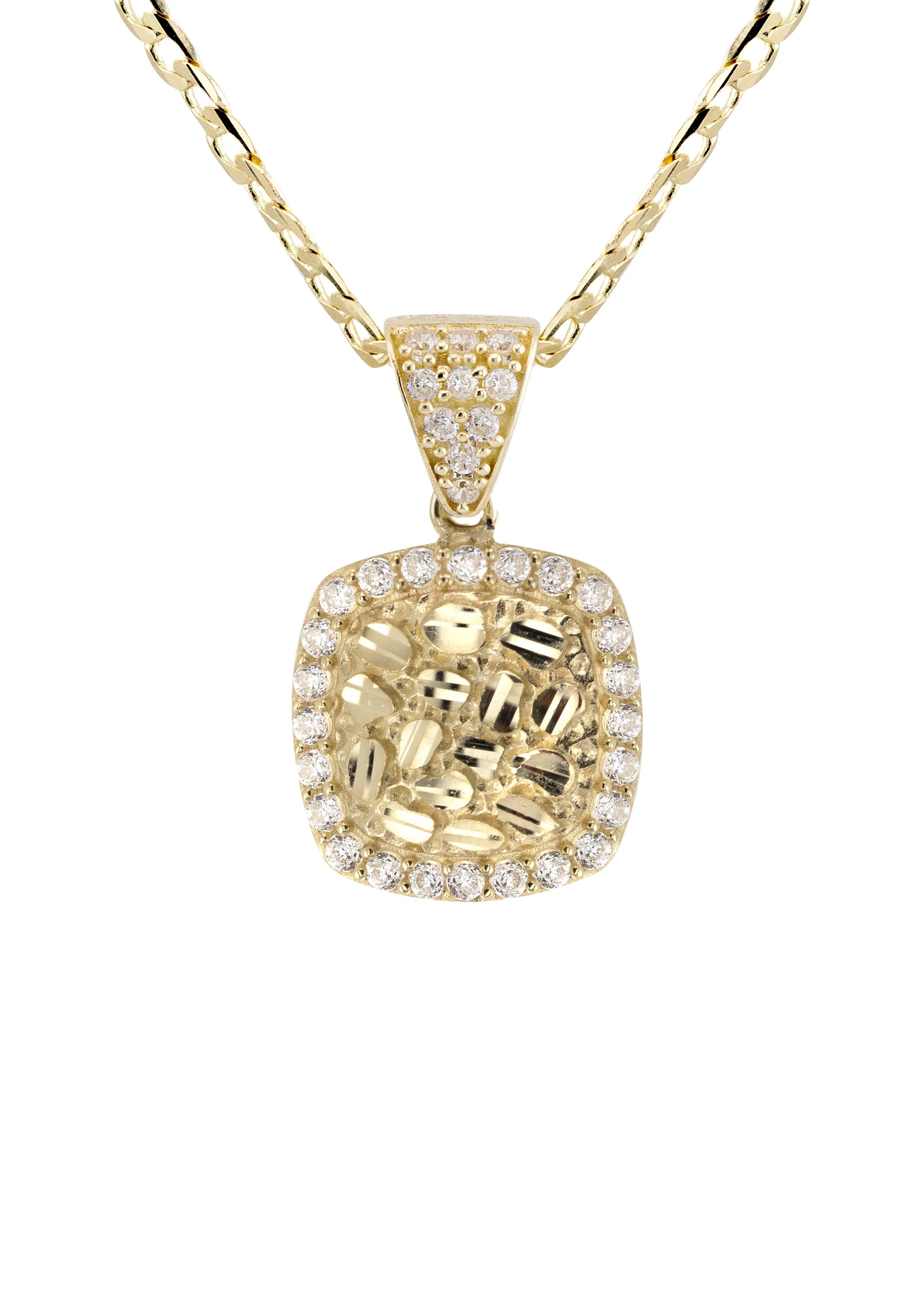 10K Yellow Gold Heart Nugget Necklace | Appx. 1.5 - 5.5 Grams - Image 2
