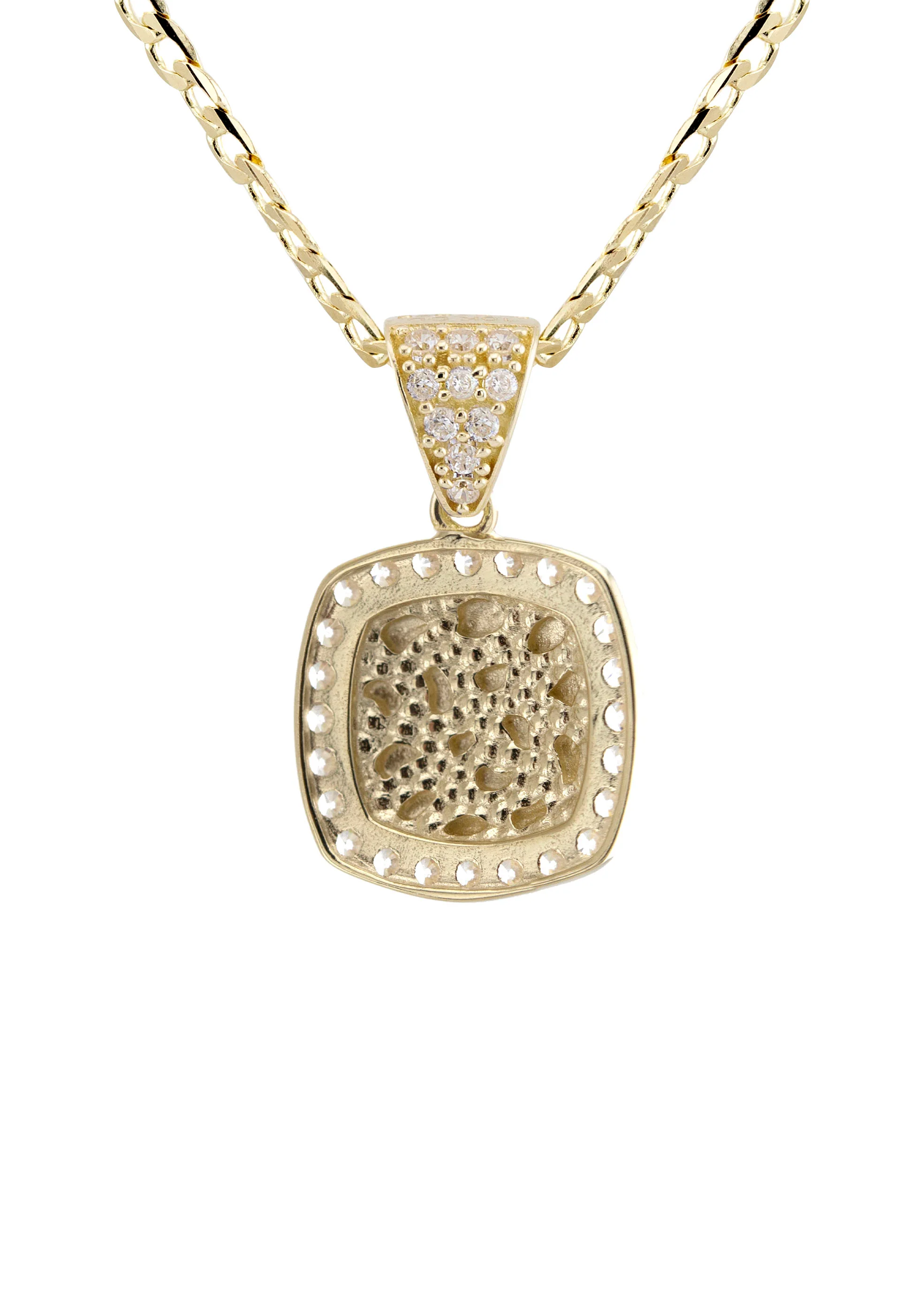10K Yellow Gold Heart Nugget Necklace | Appx. 1.5 - 5.5 Grams - Image 3