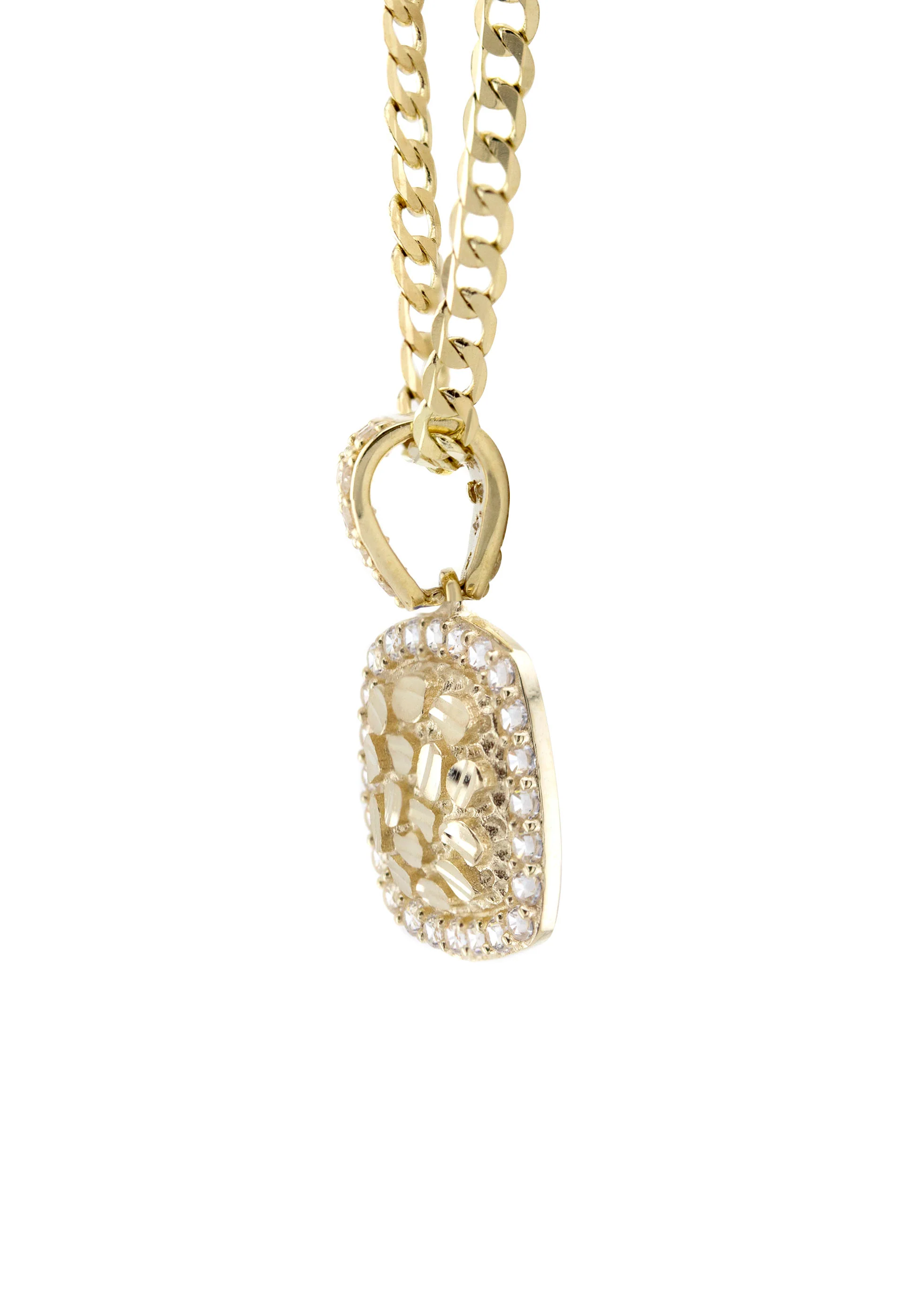 10K Yellow Gold Heart Nugget Necklace | Appx. 1.5 - 5.5 Grams - Image 4