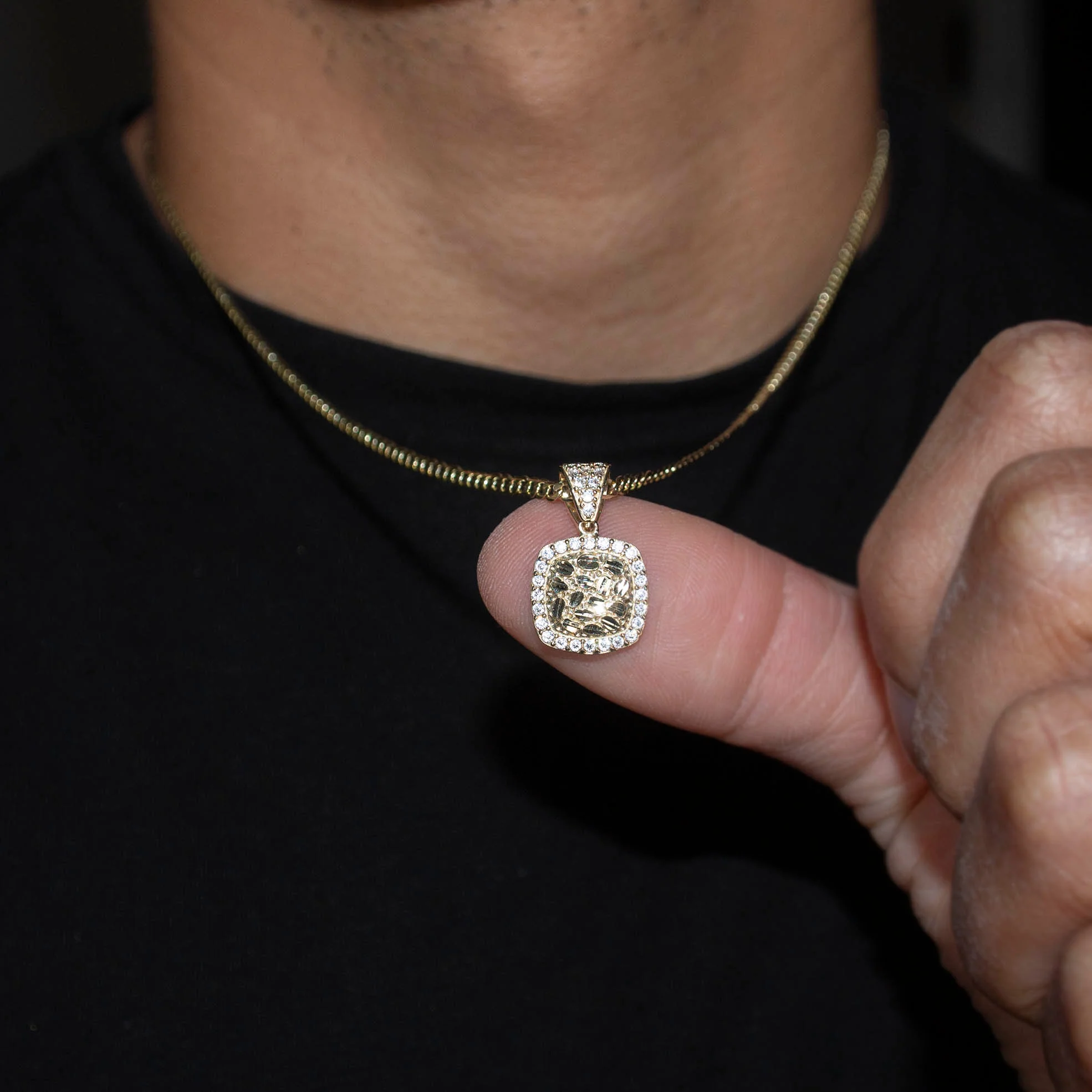 10K Yellow Gold Heart Nugget Necklace | Appx. 1.5 - 5.5 Grams - Image 5