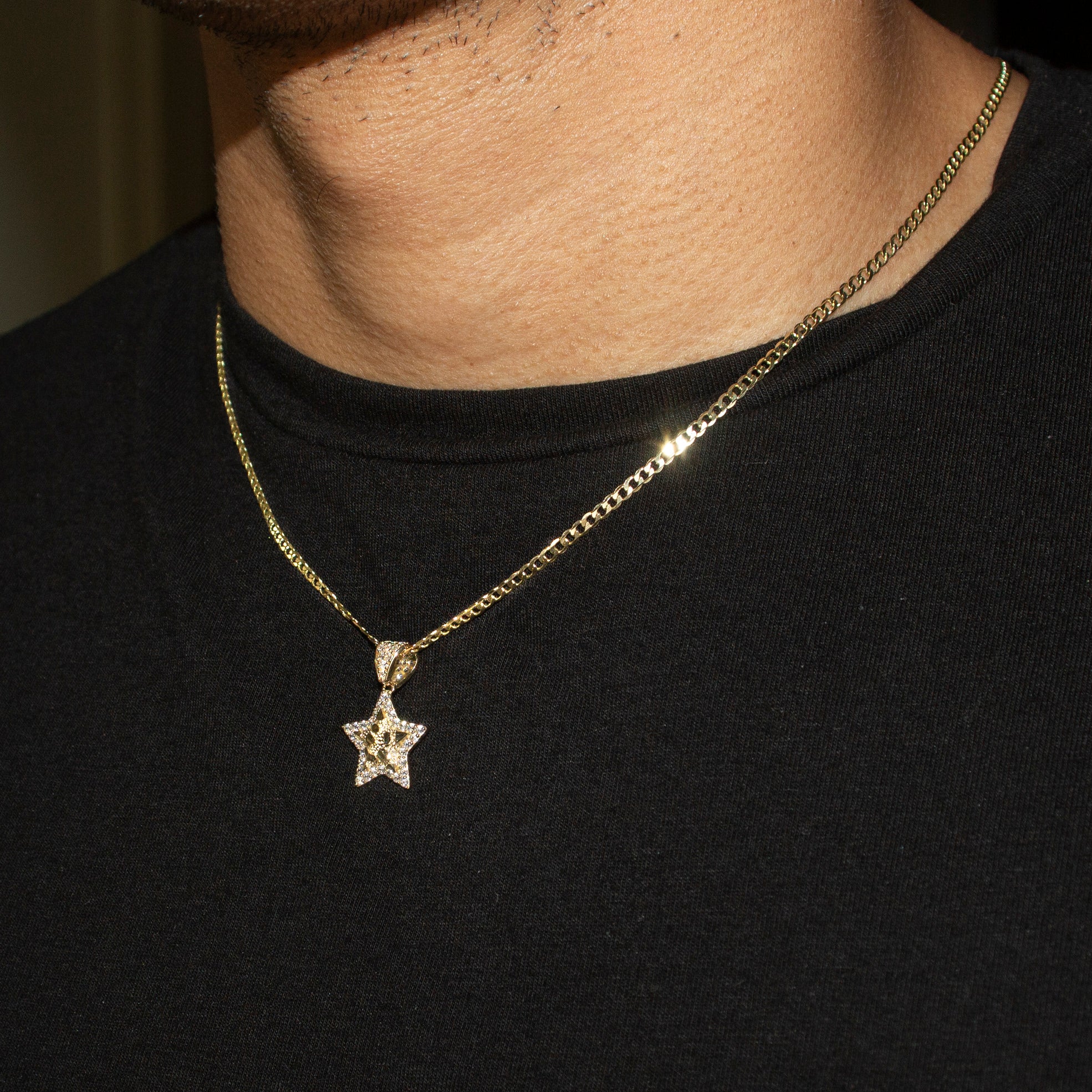 10K Yellow Gold Star Nugget Necklace | Appx. 1.6 - 5.6 Grams - Image 5