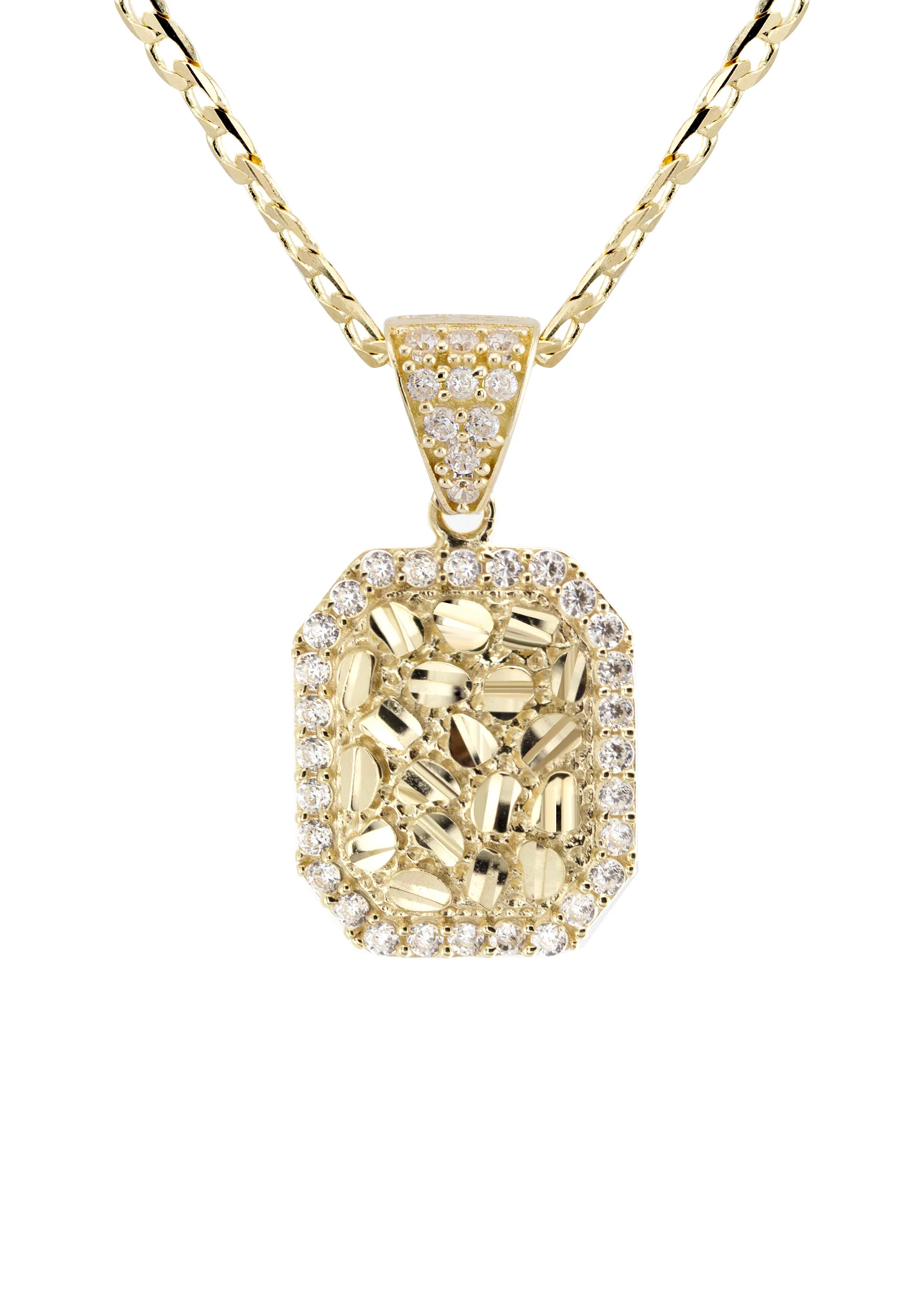 10K Yellow Gold Nugget Necklace | Appx. 1.7 - 5.7 Grams - Image 2