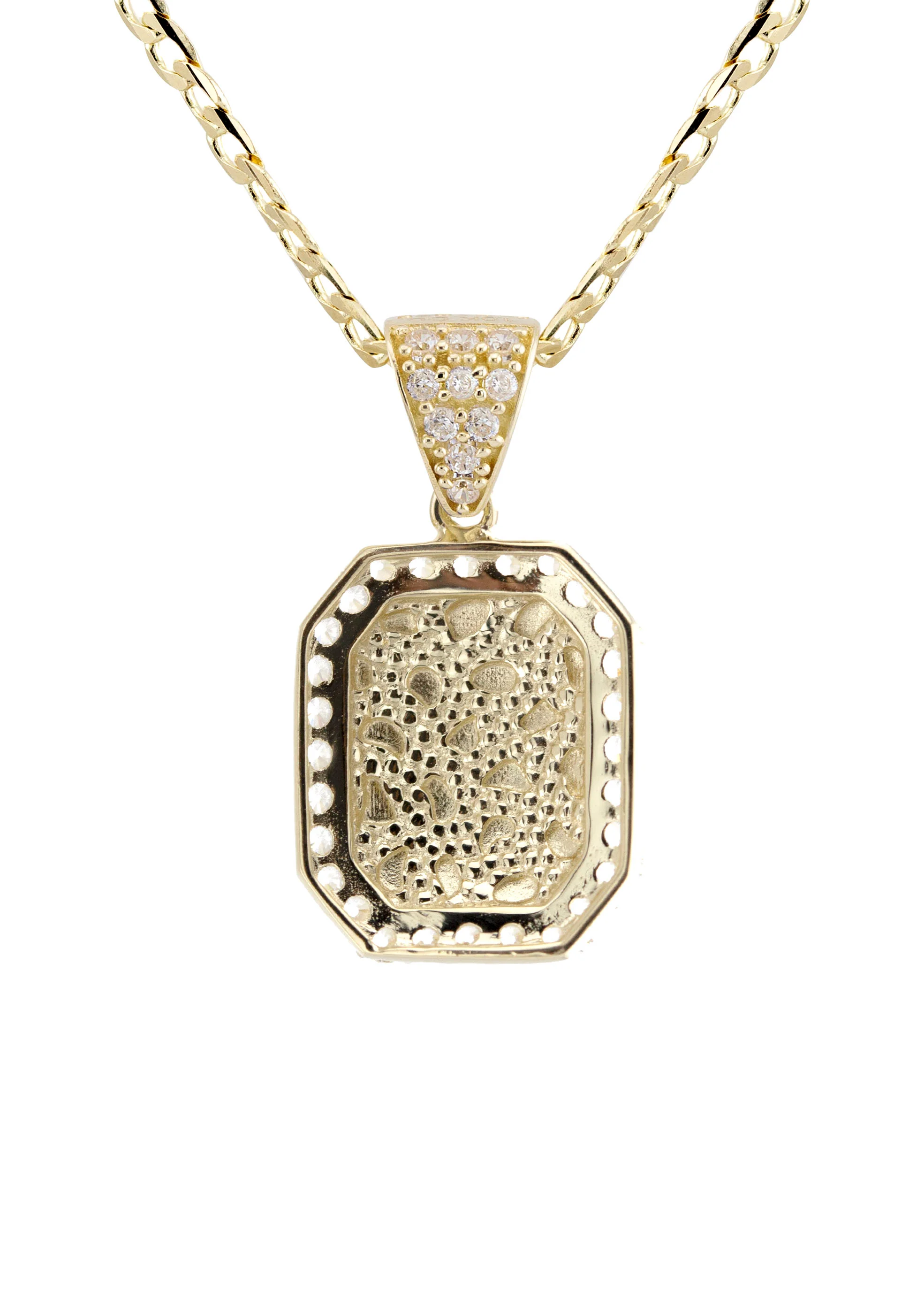 10K Yellow Gold Nugget Necklace | Appx. 1.7 - 5.7 Grams - Image 3