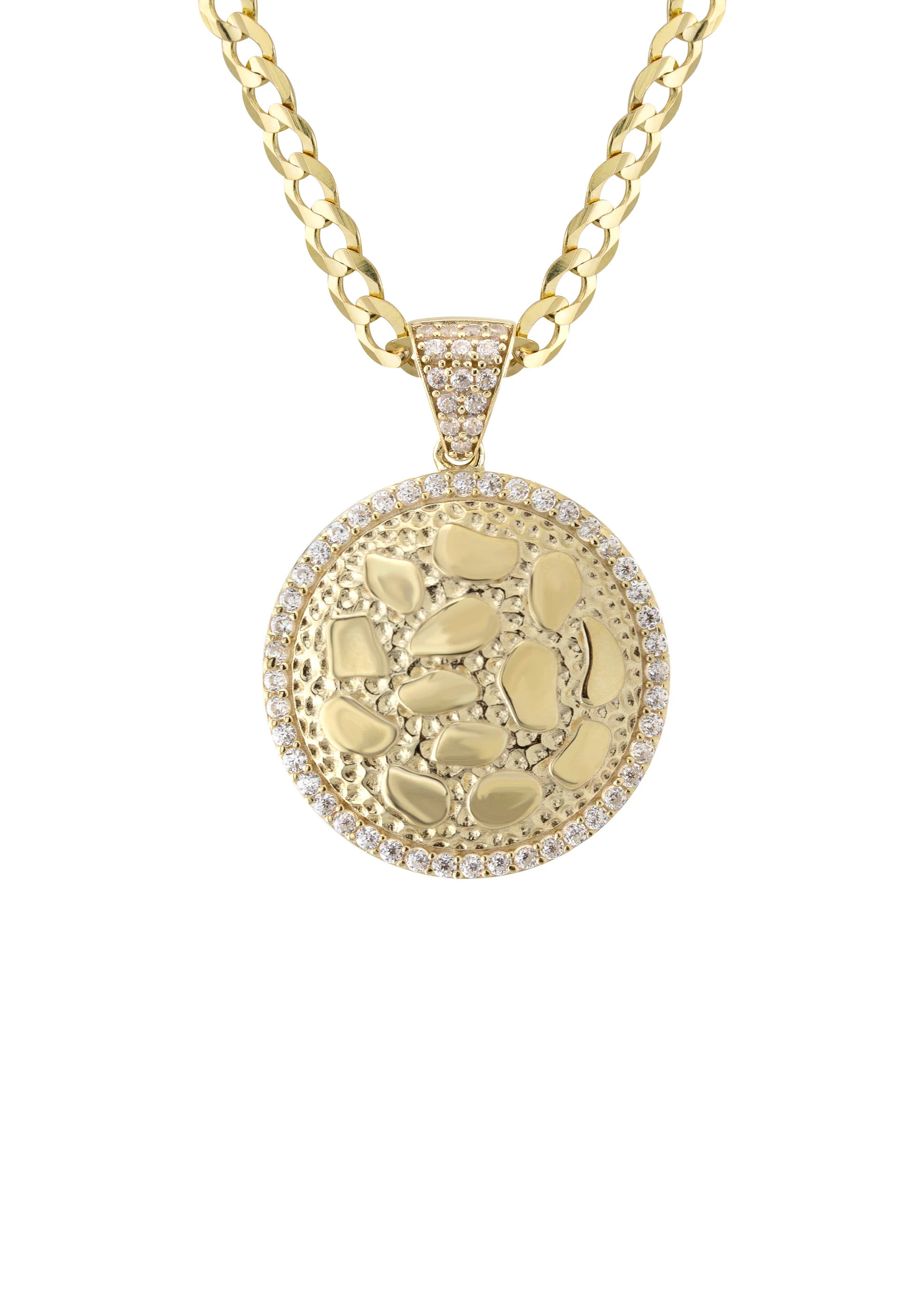 10K Yellow Gold Round Nugget Necklace | Appx. 3 - 10 Grams - Image 2