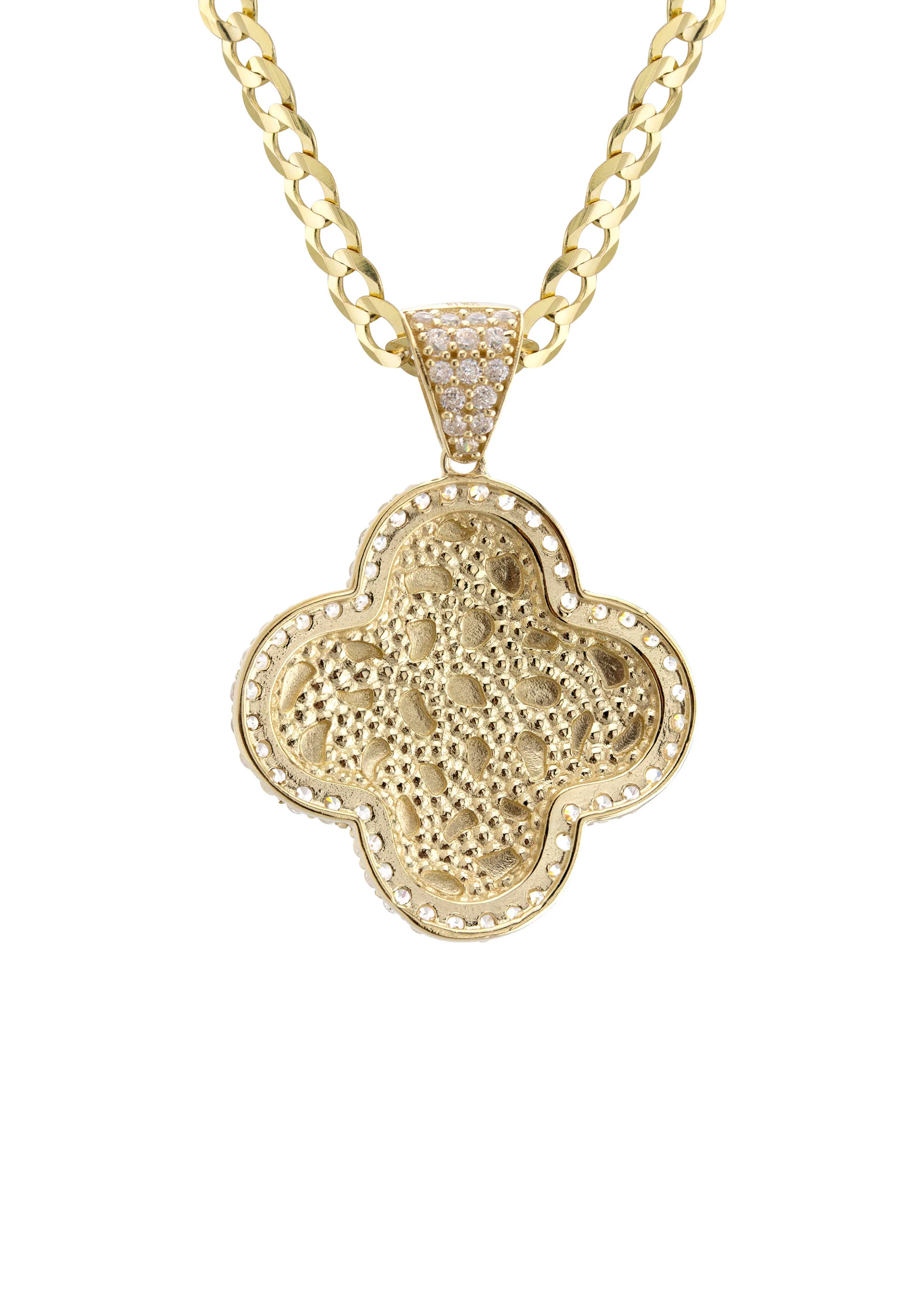 10K Yellow Gold Nugget Necklace | Appx. 4 - 11 Grams - Image 3