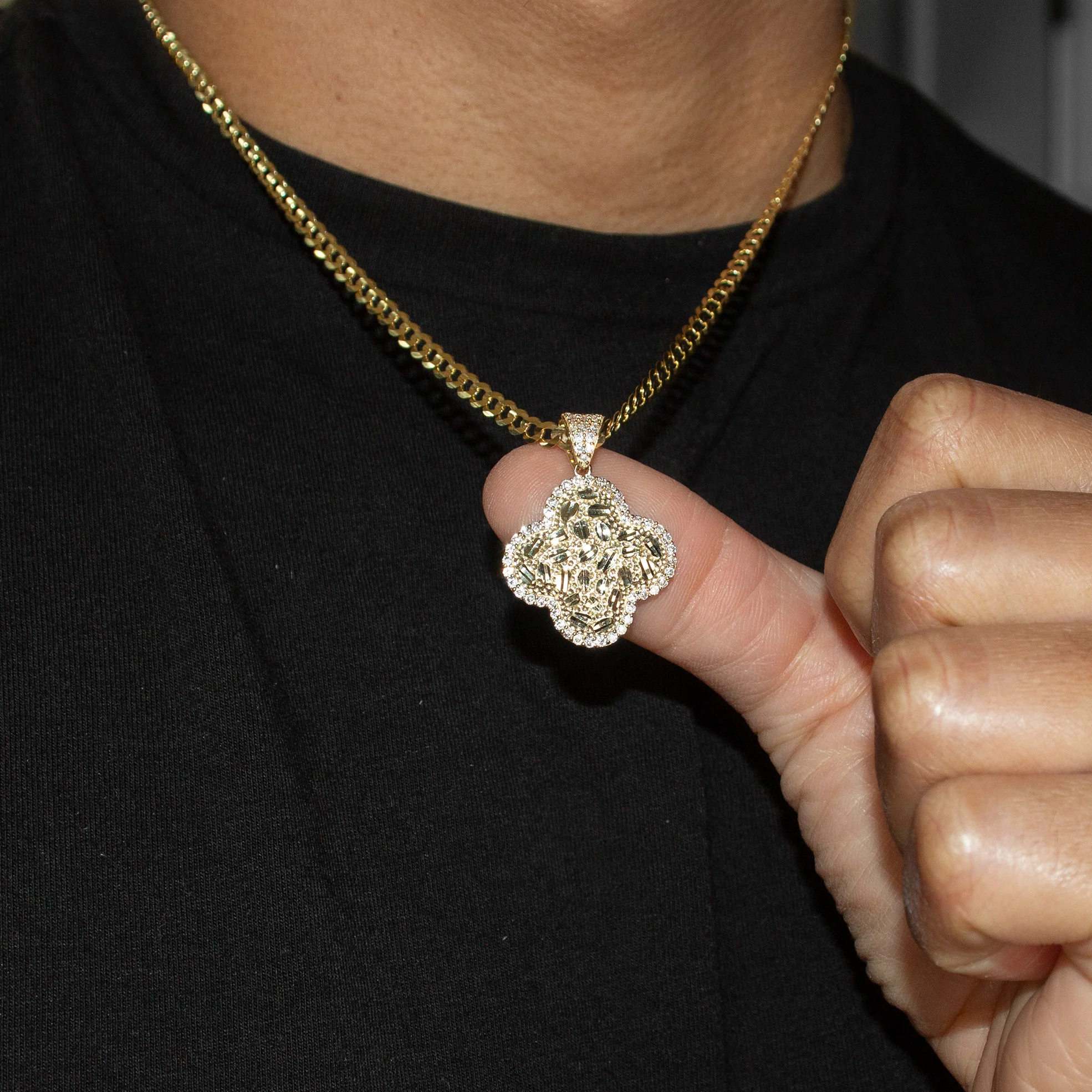 10K Yellow Gold Nugget Necklace | Appx. 4 - 11 Grams - Image 5