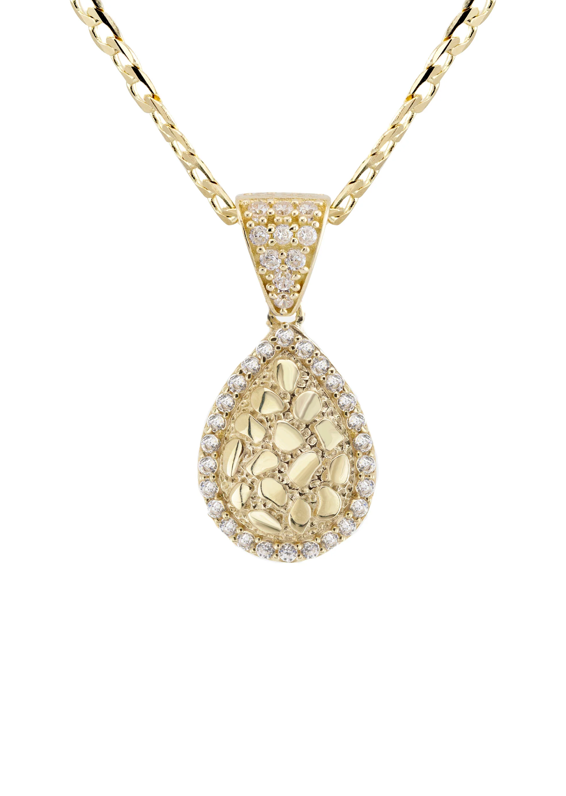 10K Yellow Gold Nugget Necklace | Appx. 1.2 - 5.2 Grams - Image 2