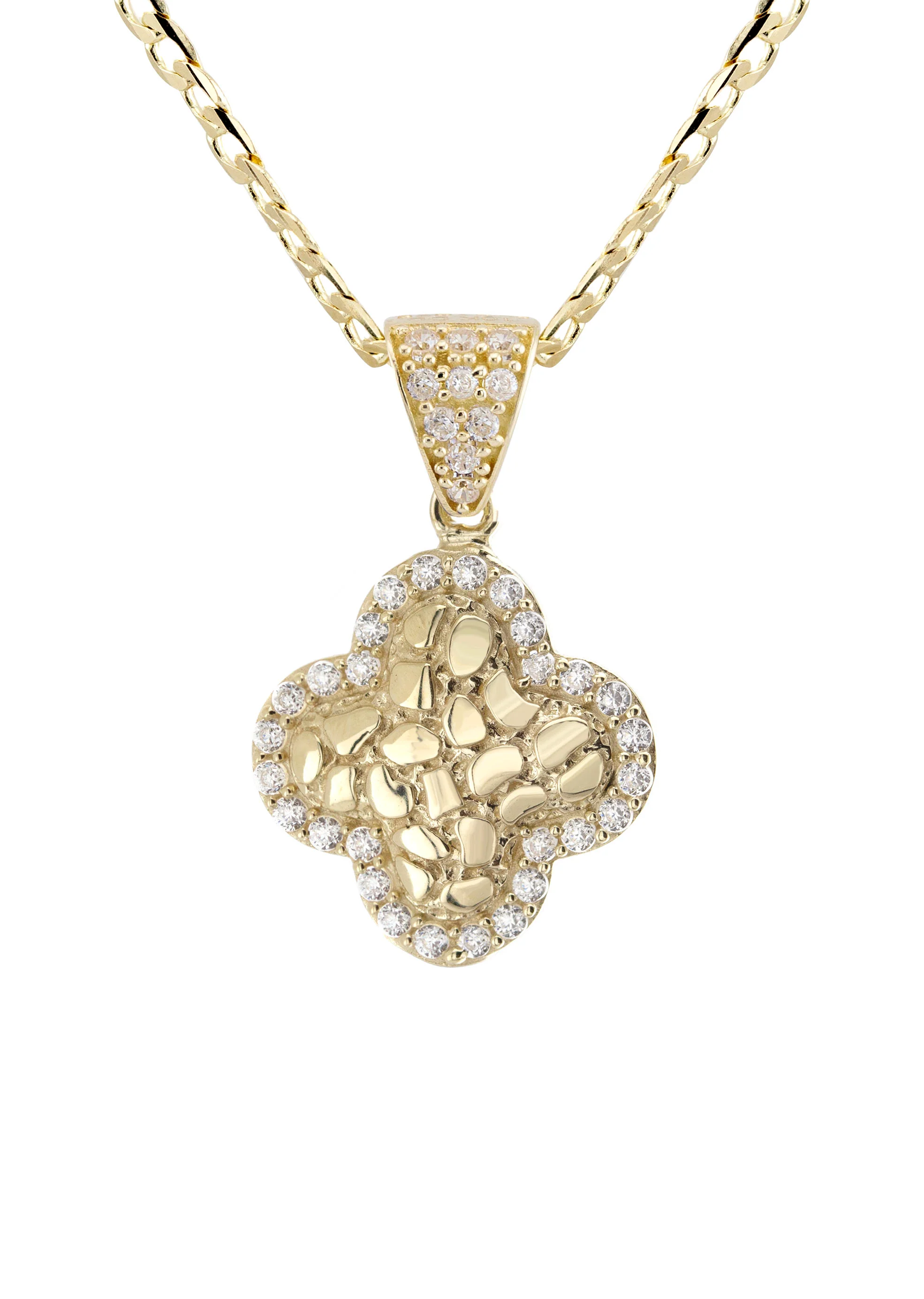 10K Yellow Gold Nugget Necklace | Appx. 1.4 - 5.4 Grams - Image 2