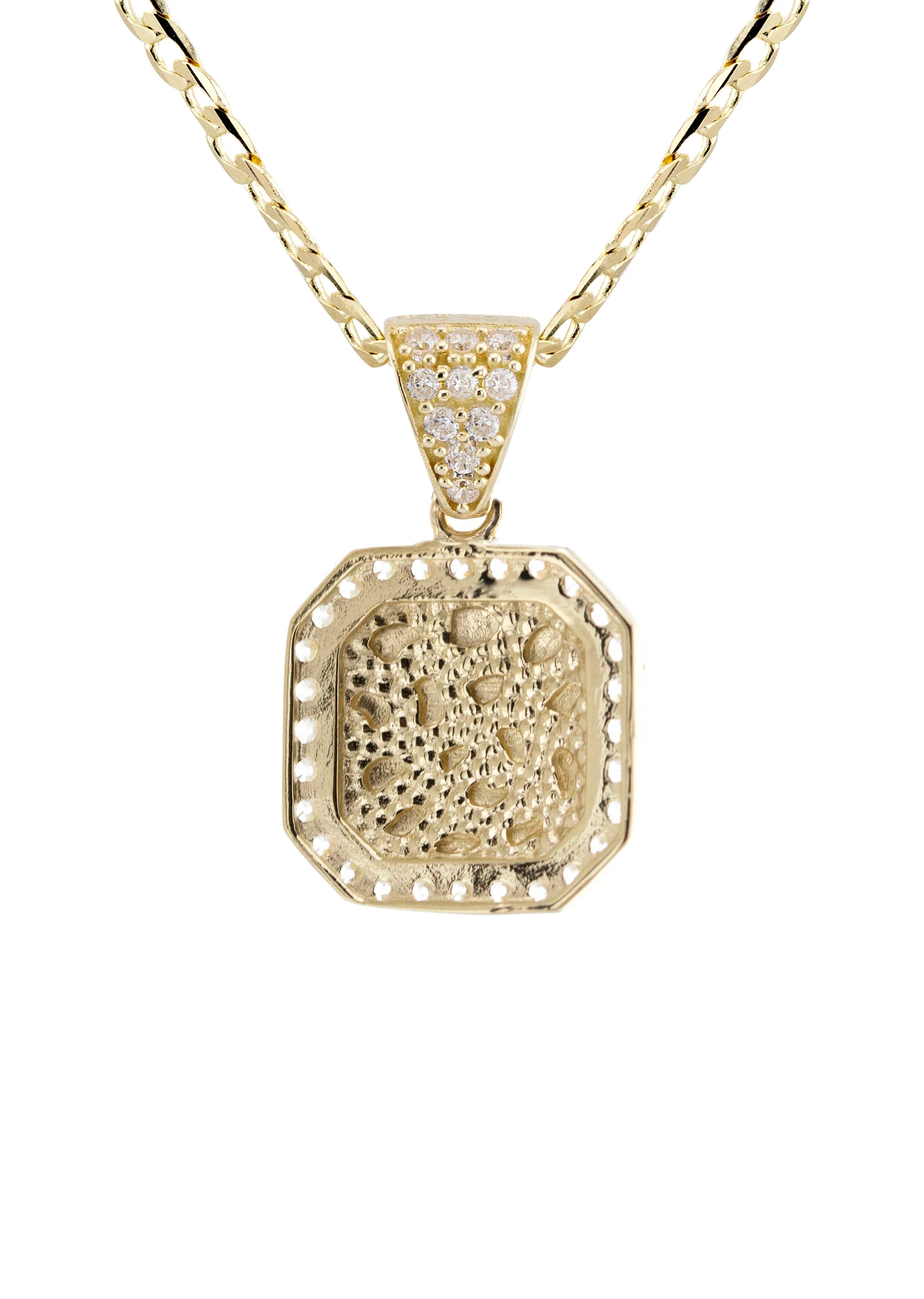 10K Yellow Gold Nugget Necklace | Appx. 1.4 - 5.4 Grams - Image 3