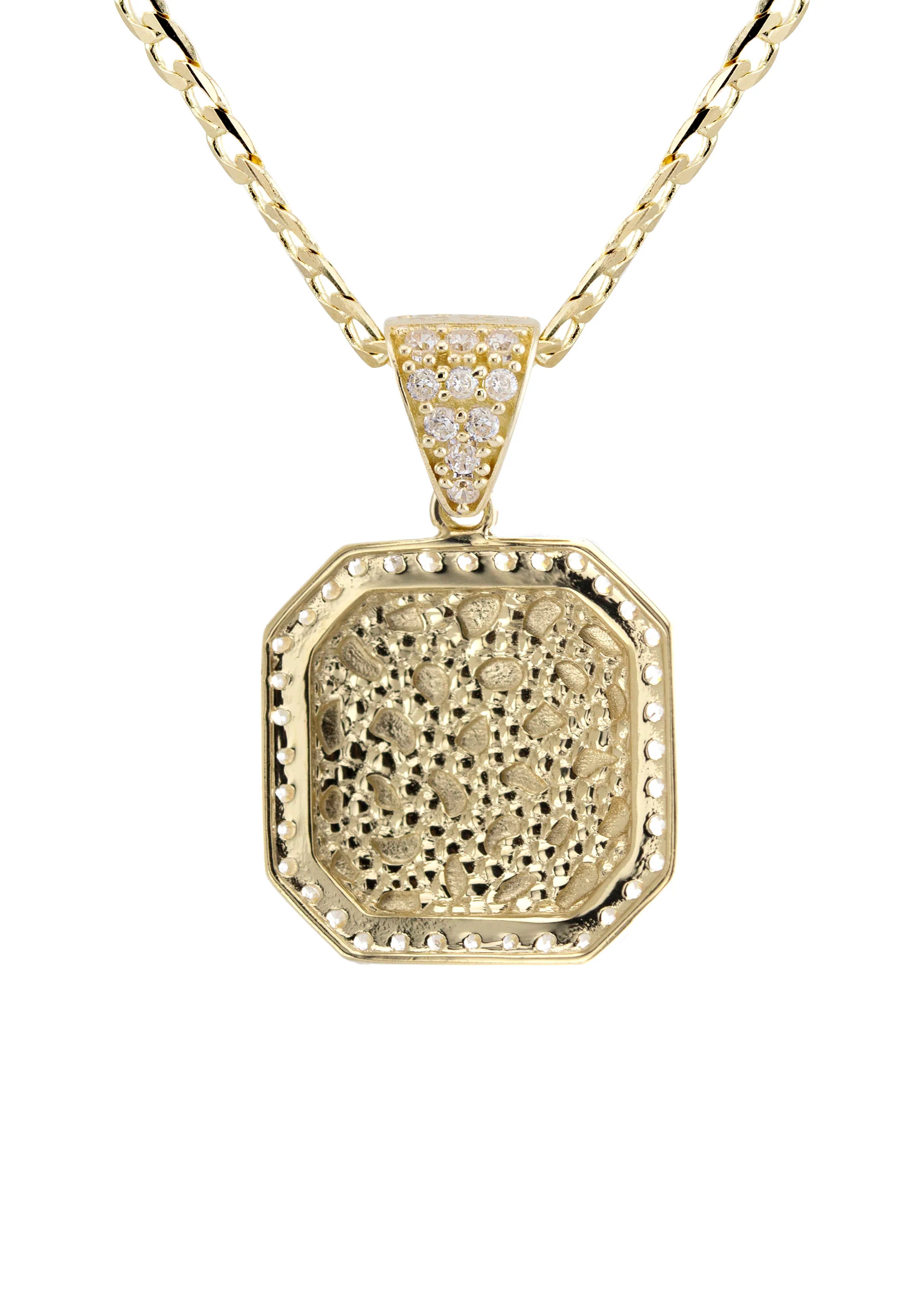 10K Yellow Gold Nugget Necklace | Appx. 1.8 - 5.8 Grams - Image 3