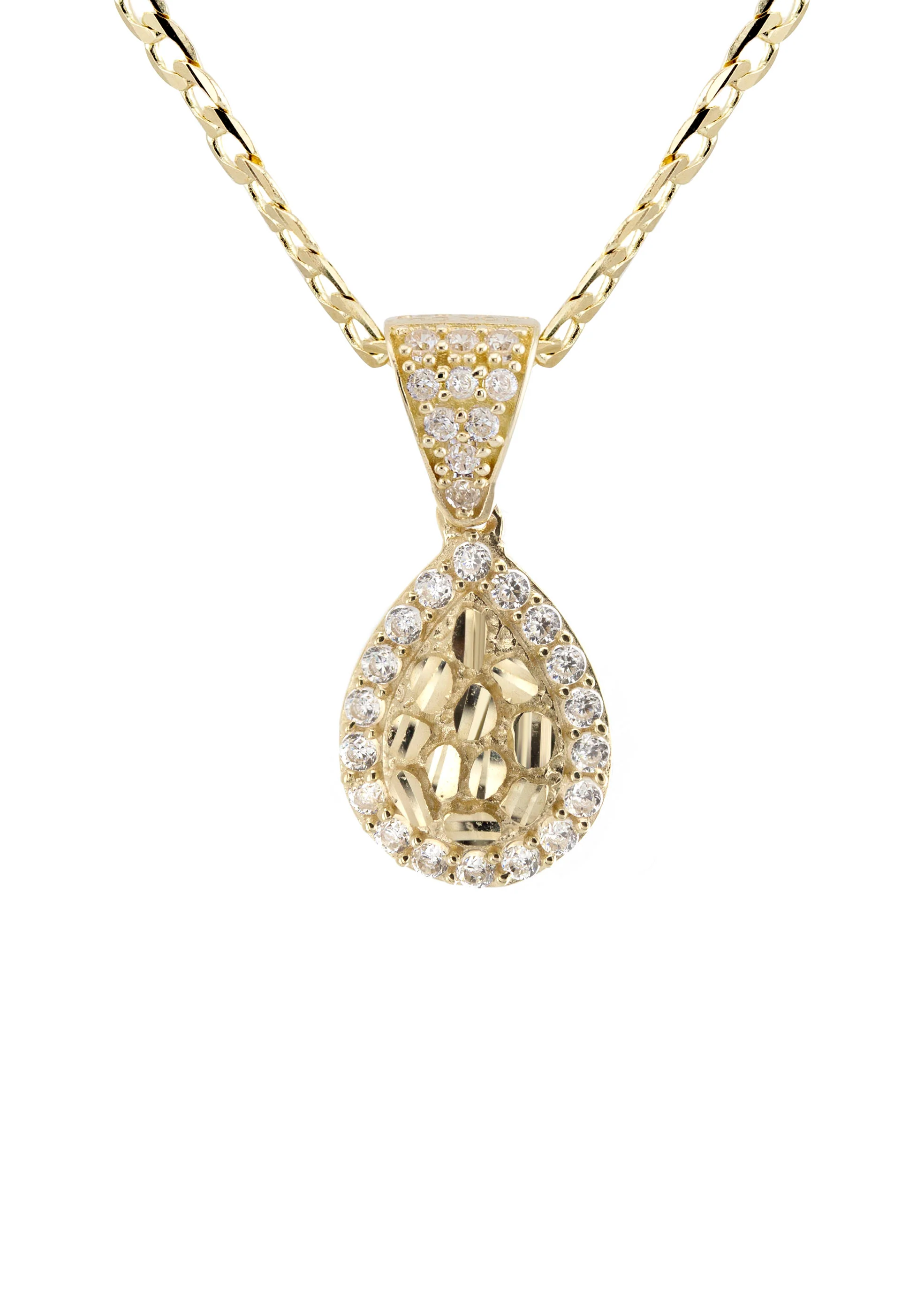 10K Yellow Gold Nugget Necklace | Appx. 1 - 5 Grams - Image 2