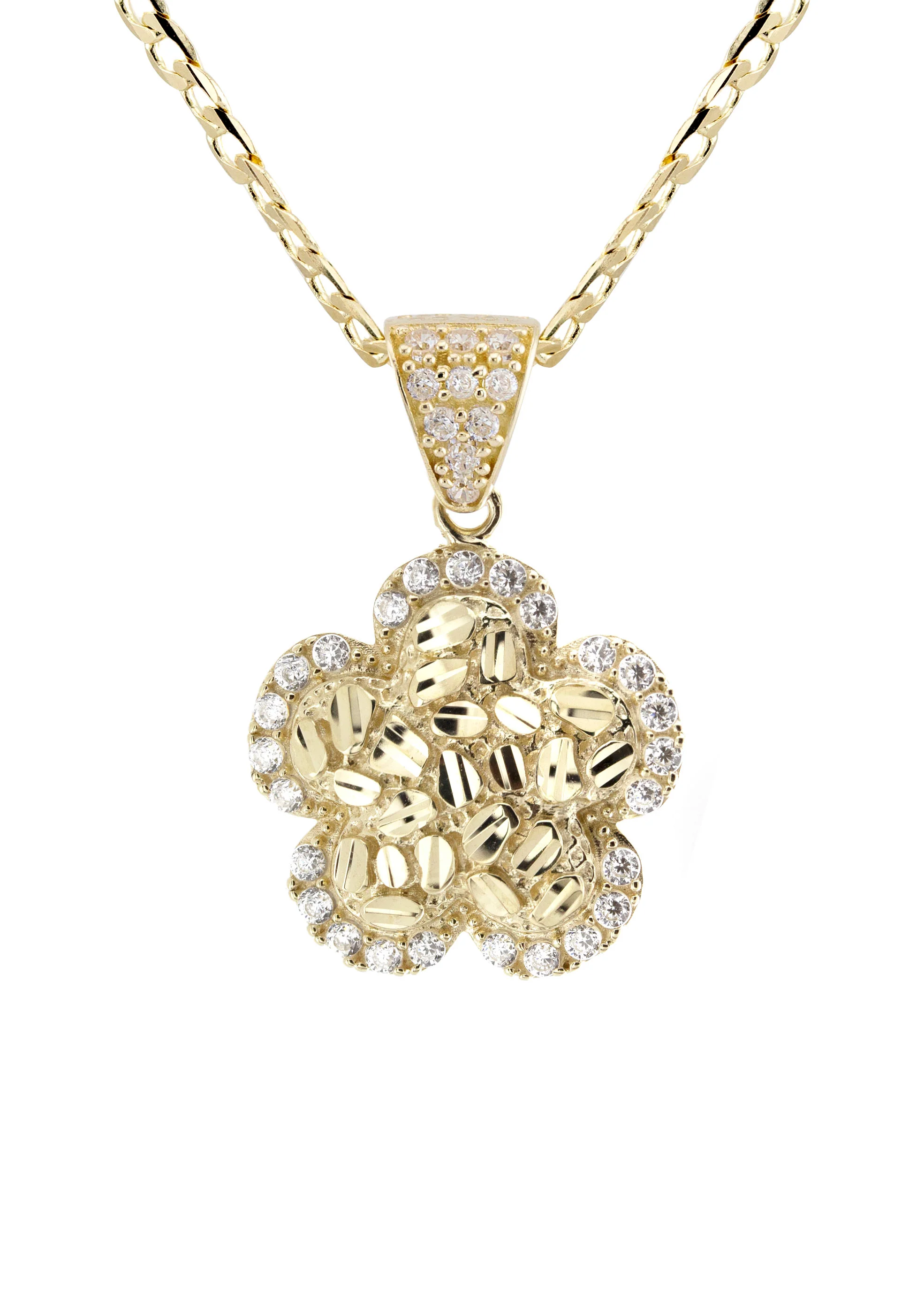 10K Yellow Gold Nugget Necklace | Appx. 2 - 6 Grams - Image 2