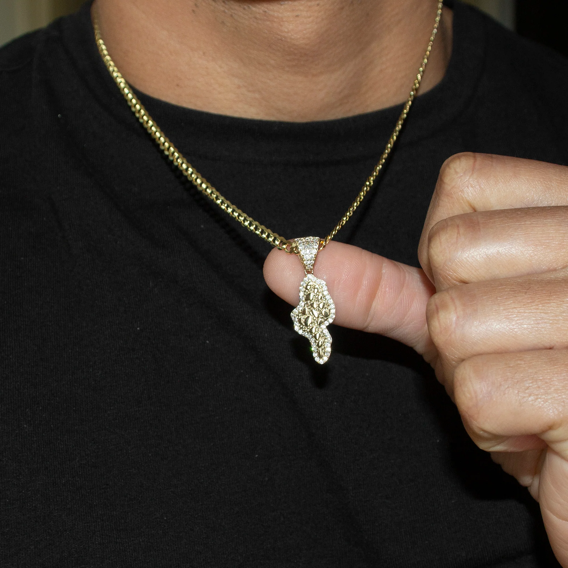 10K Yellow Gold Nugget Necklace | Appx. 2.2 - 9.2 Grams - Image 6